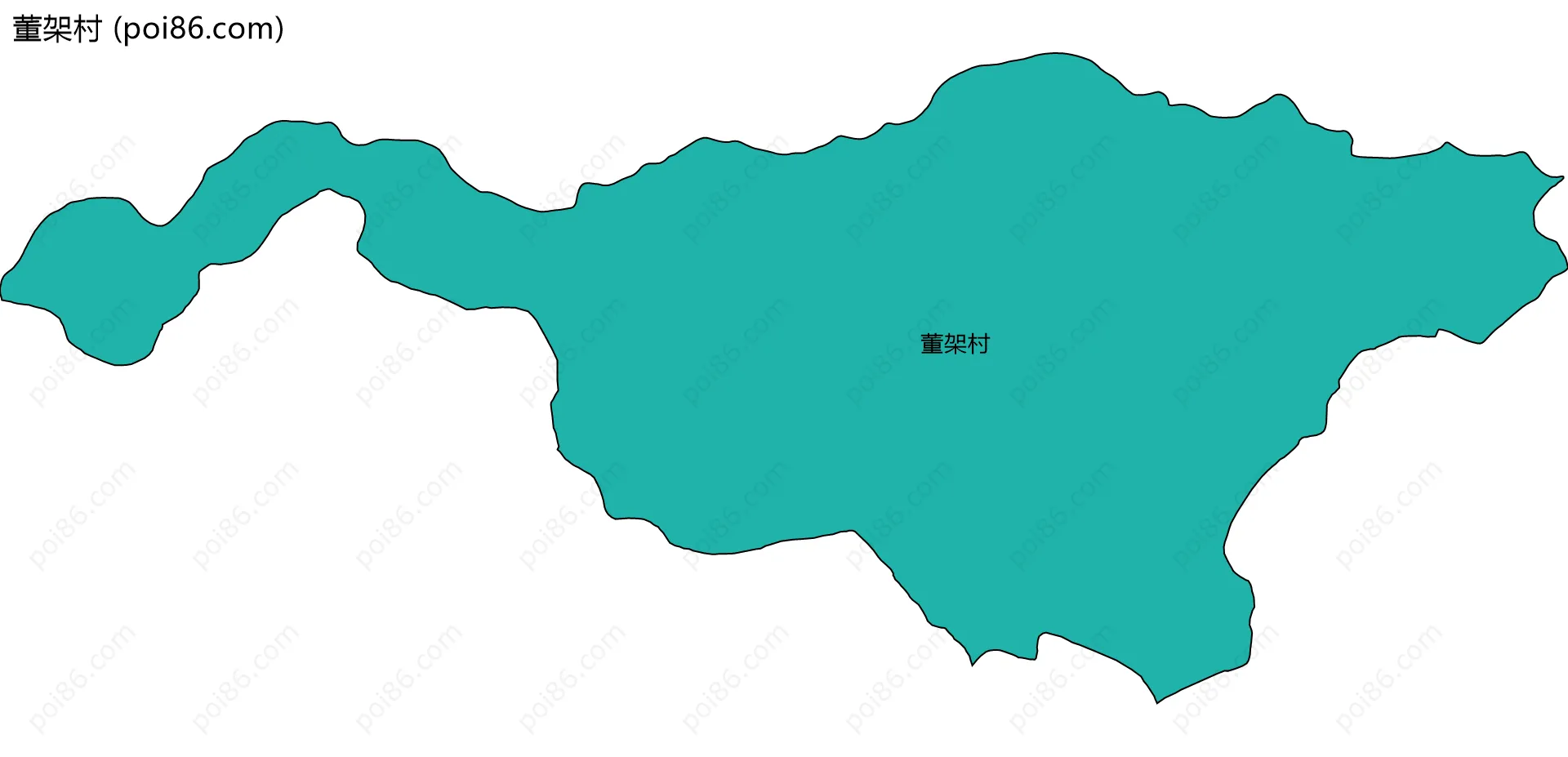 董架村边界地图