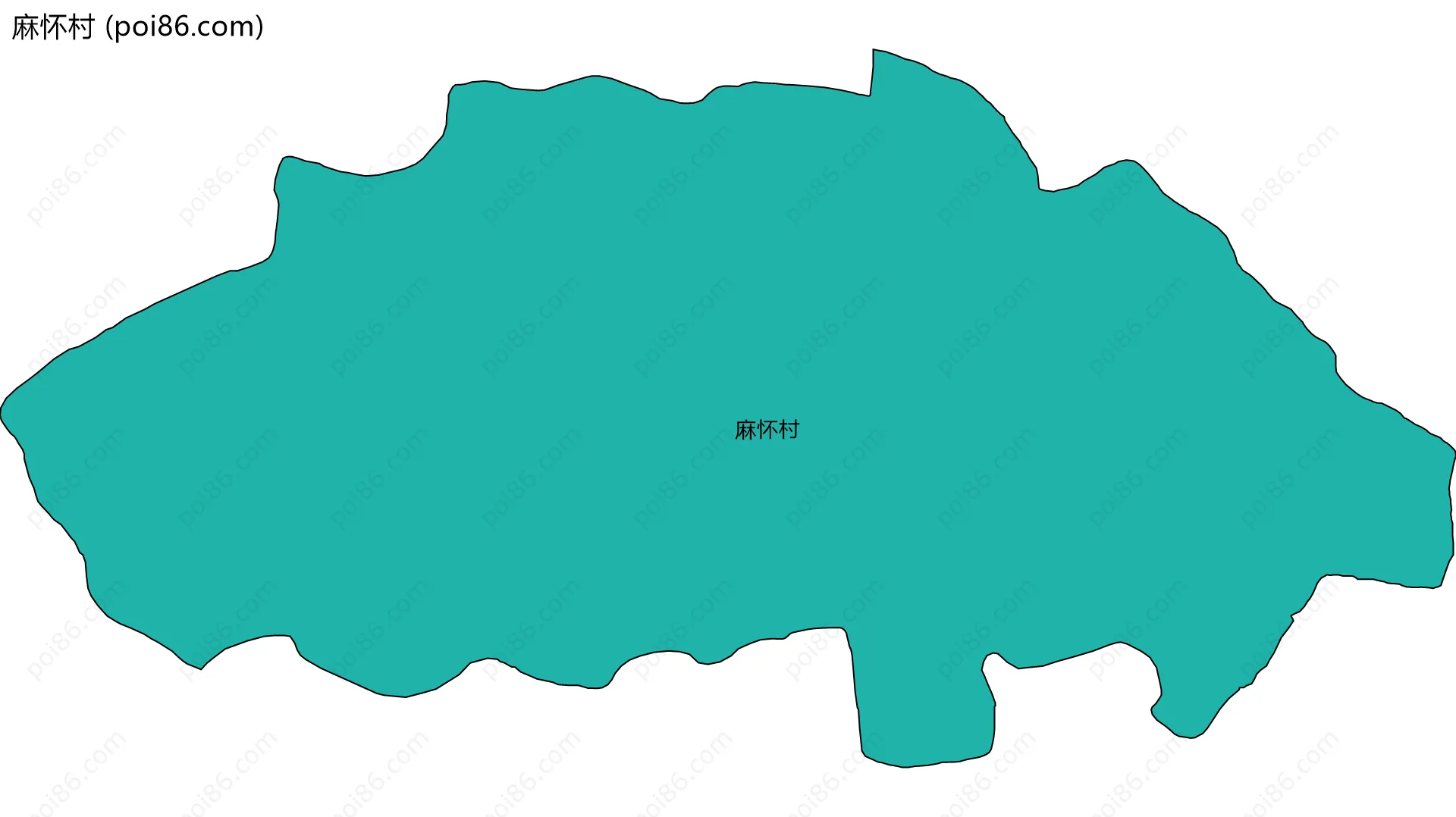 麻怀村边界地图