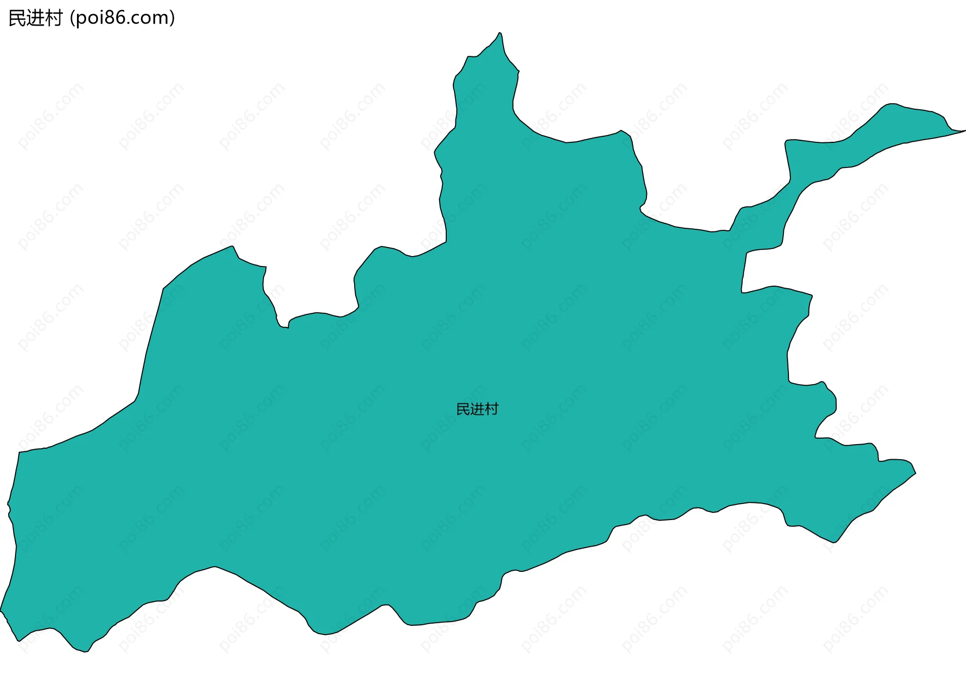 民进村边界地图