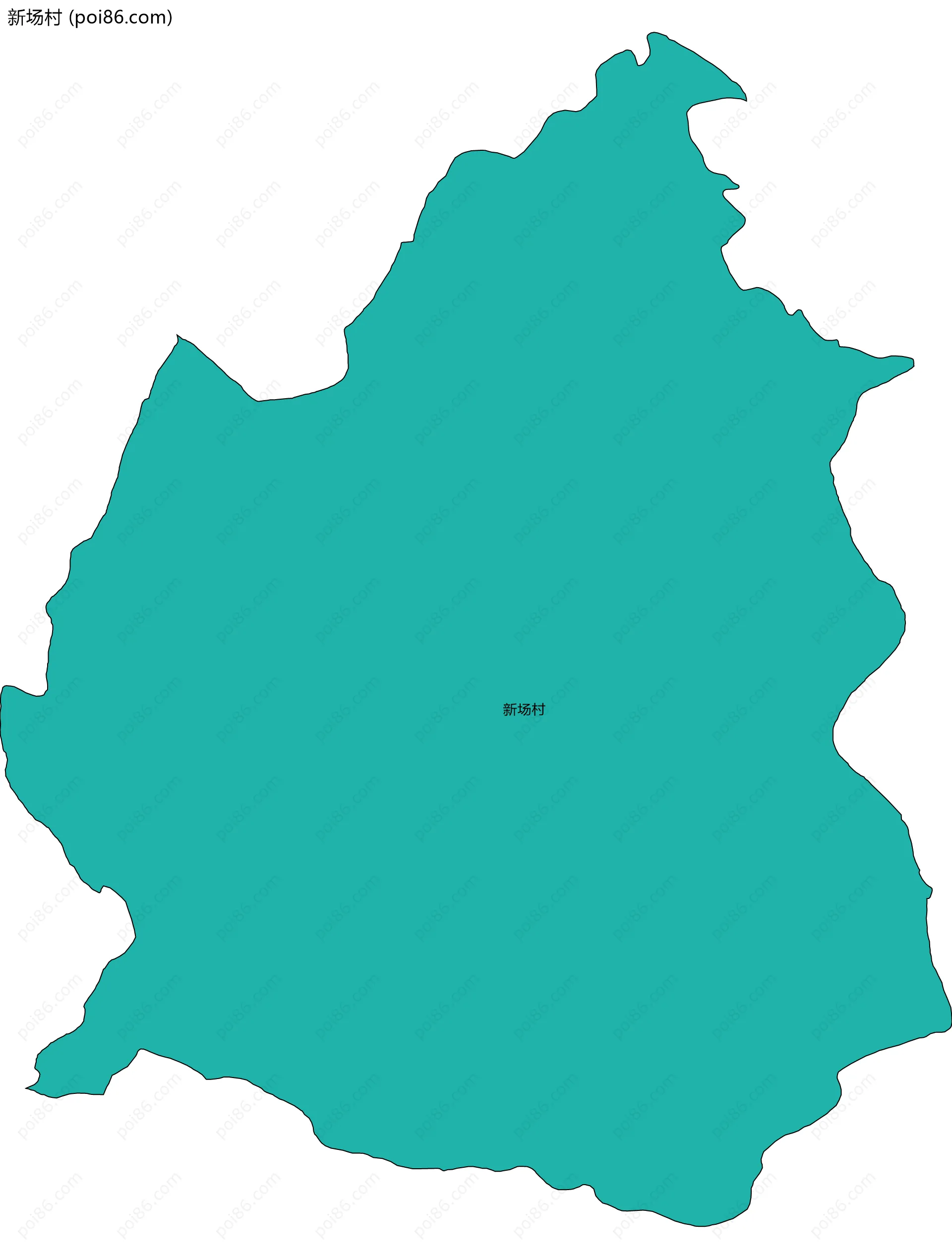 新场村边界地图