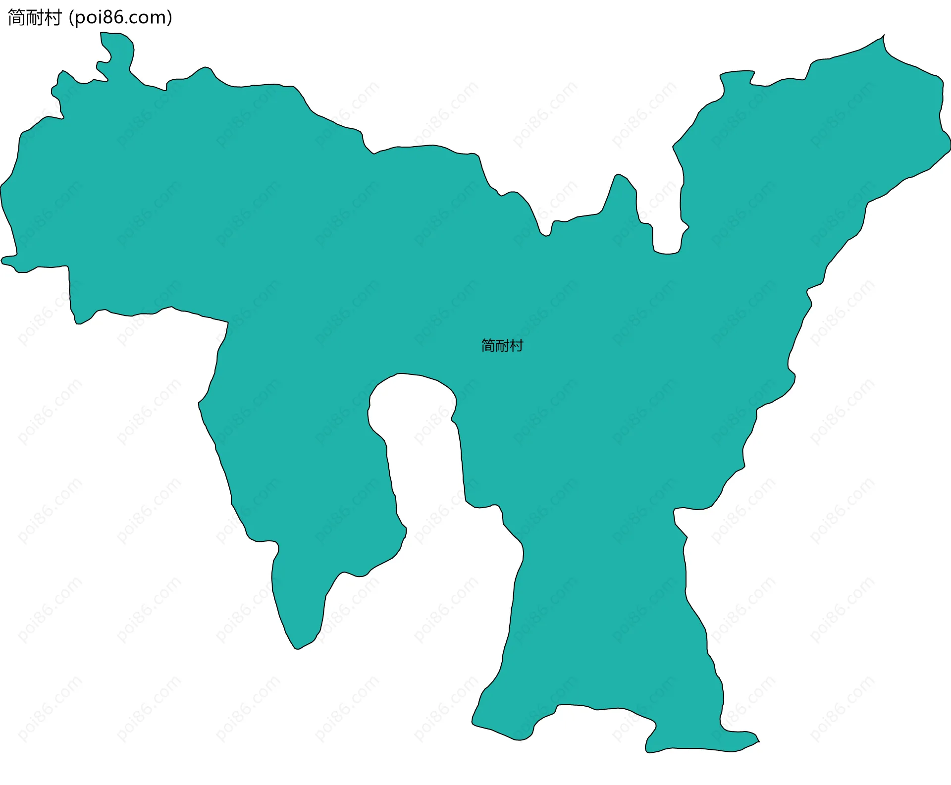 简耐村边界地图