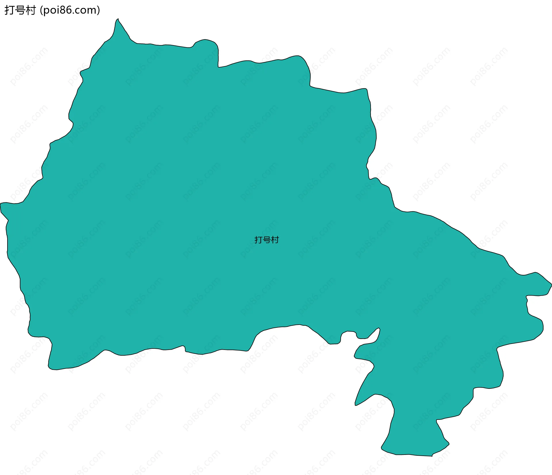 打号村边界地图