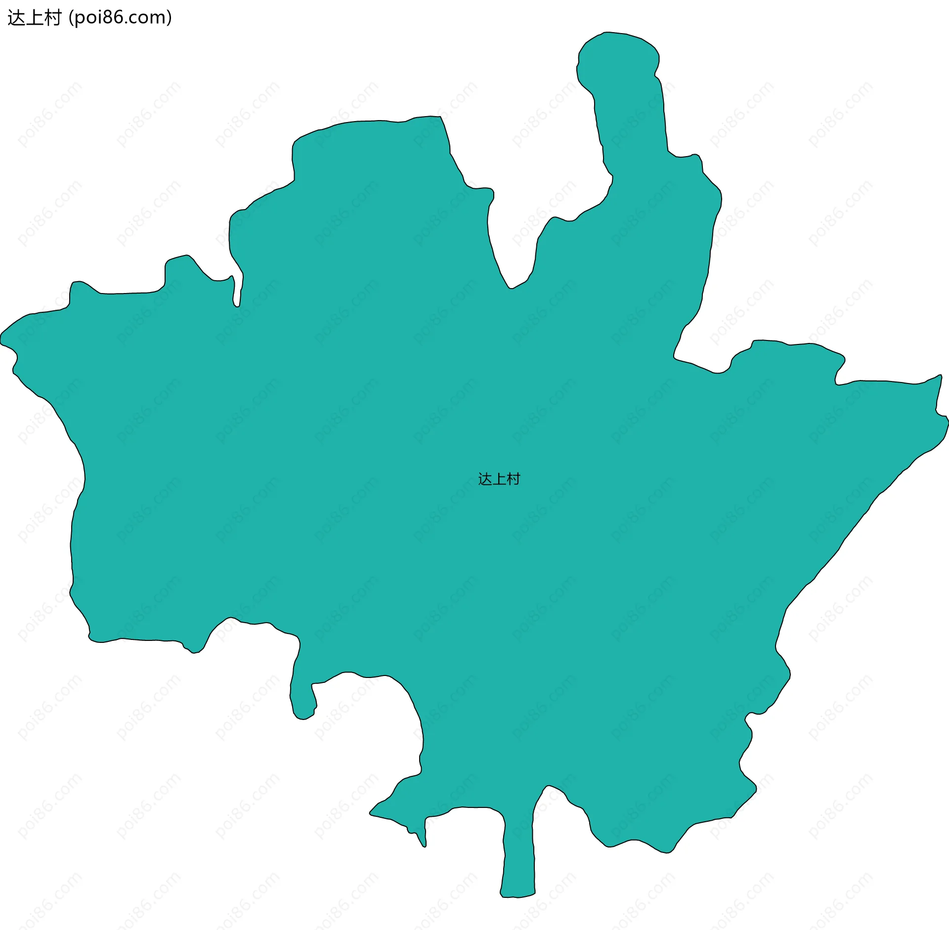 达上村边界地图