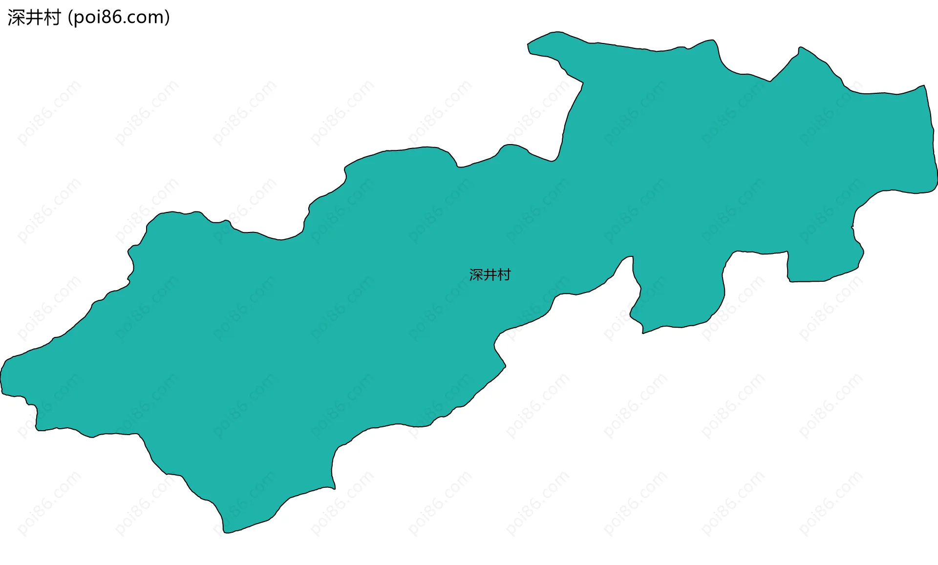 深井村边界地图