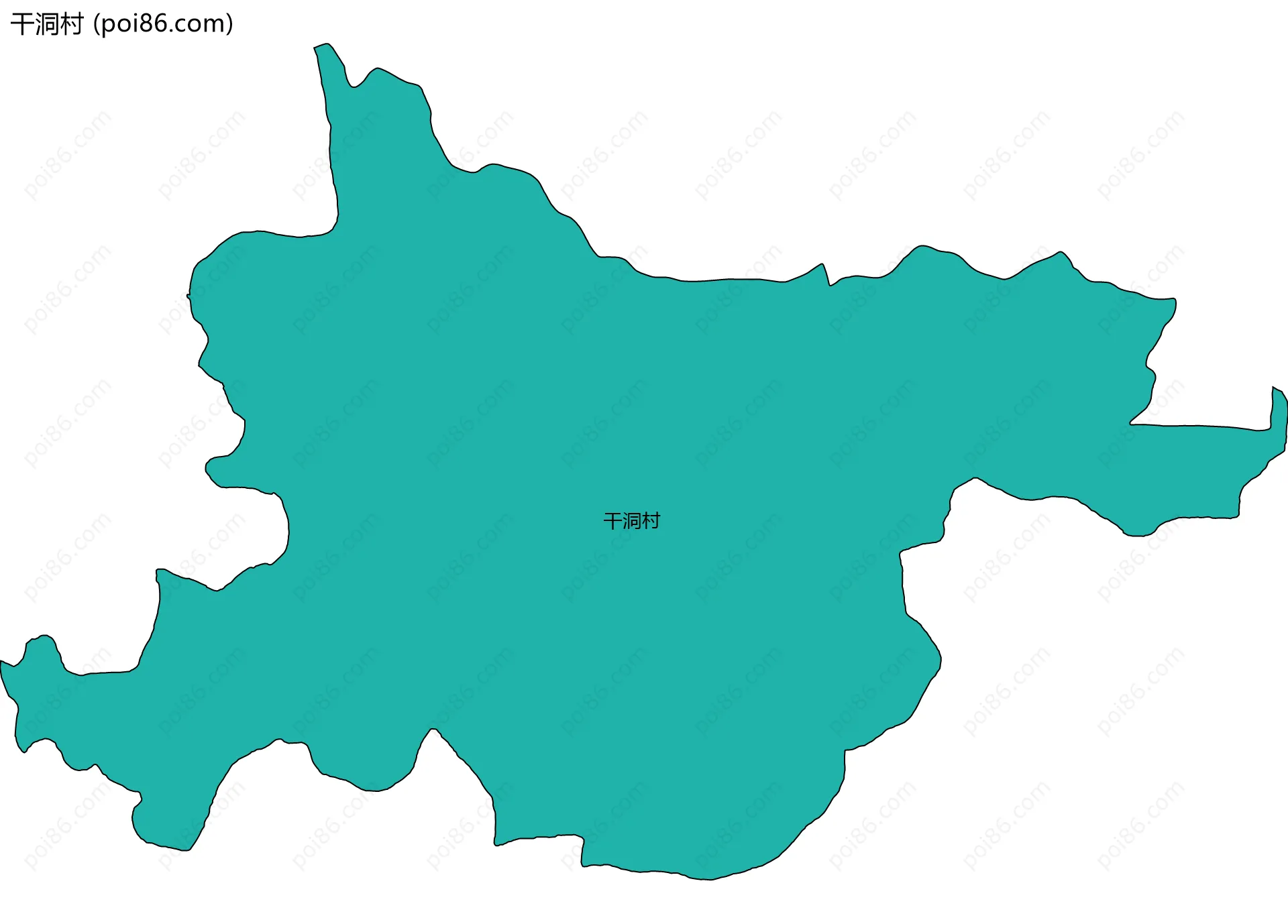 干洞村边界地图