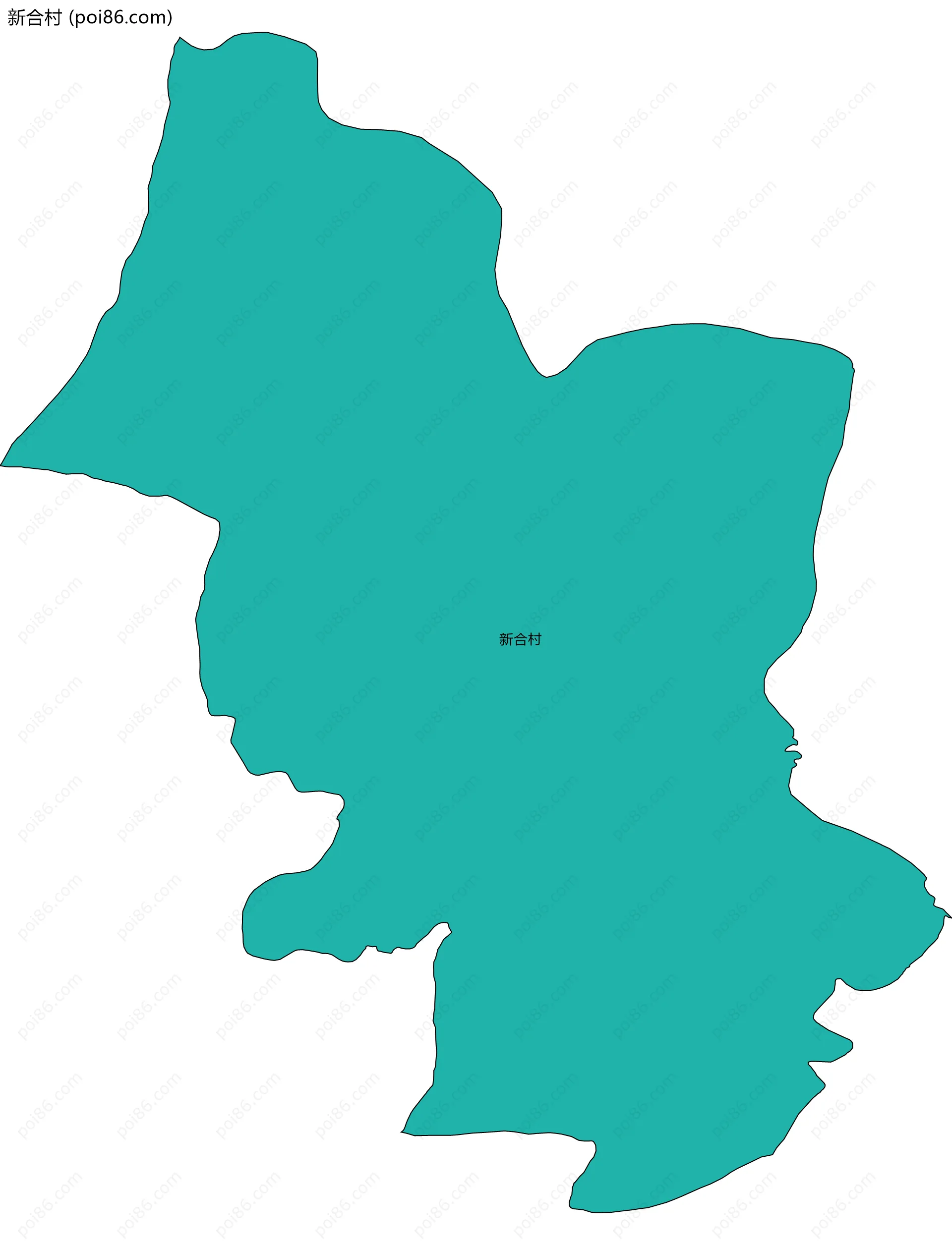 新合村边界地图