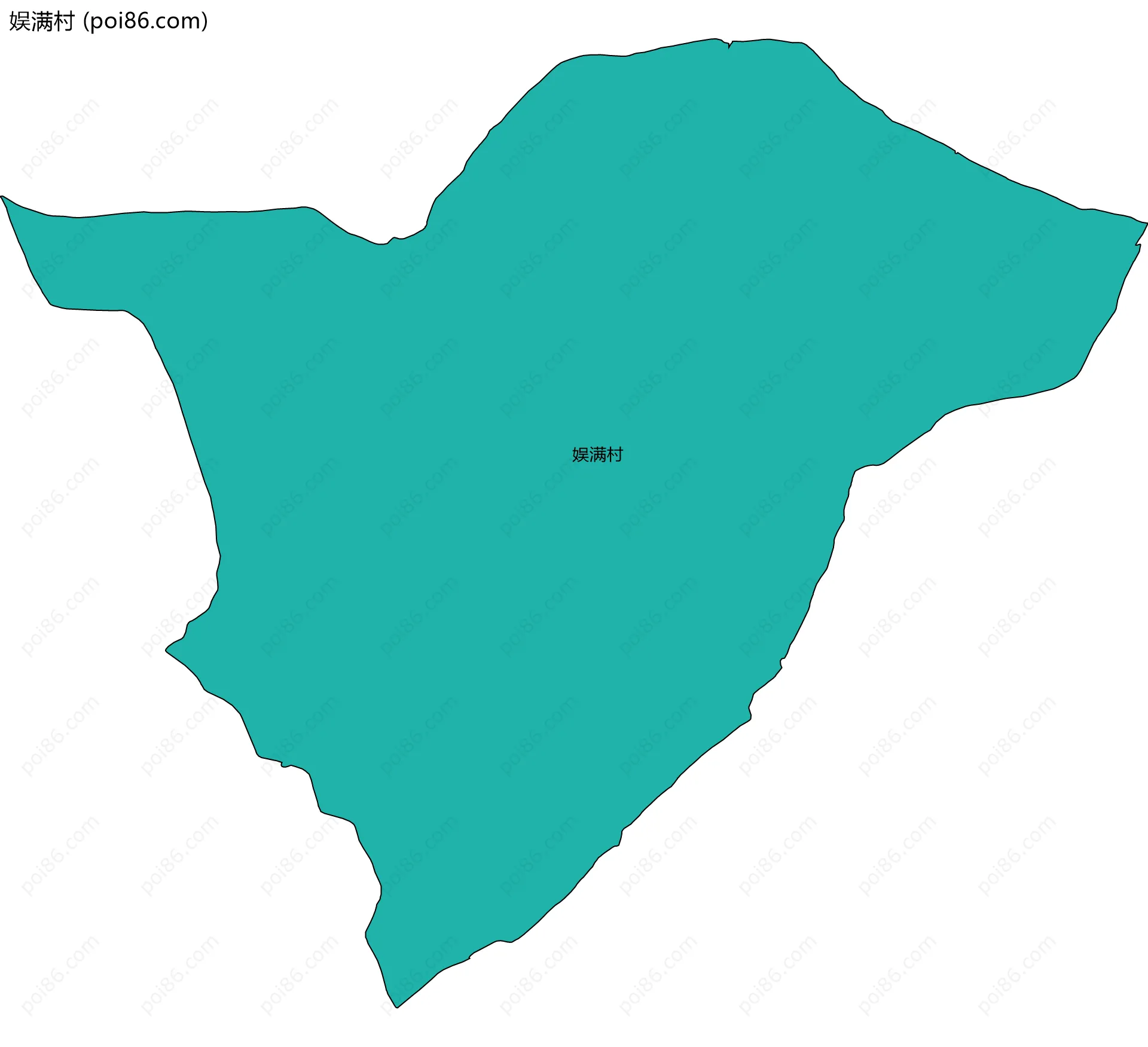 娱满村边界地图