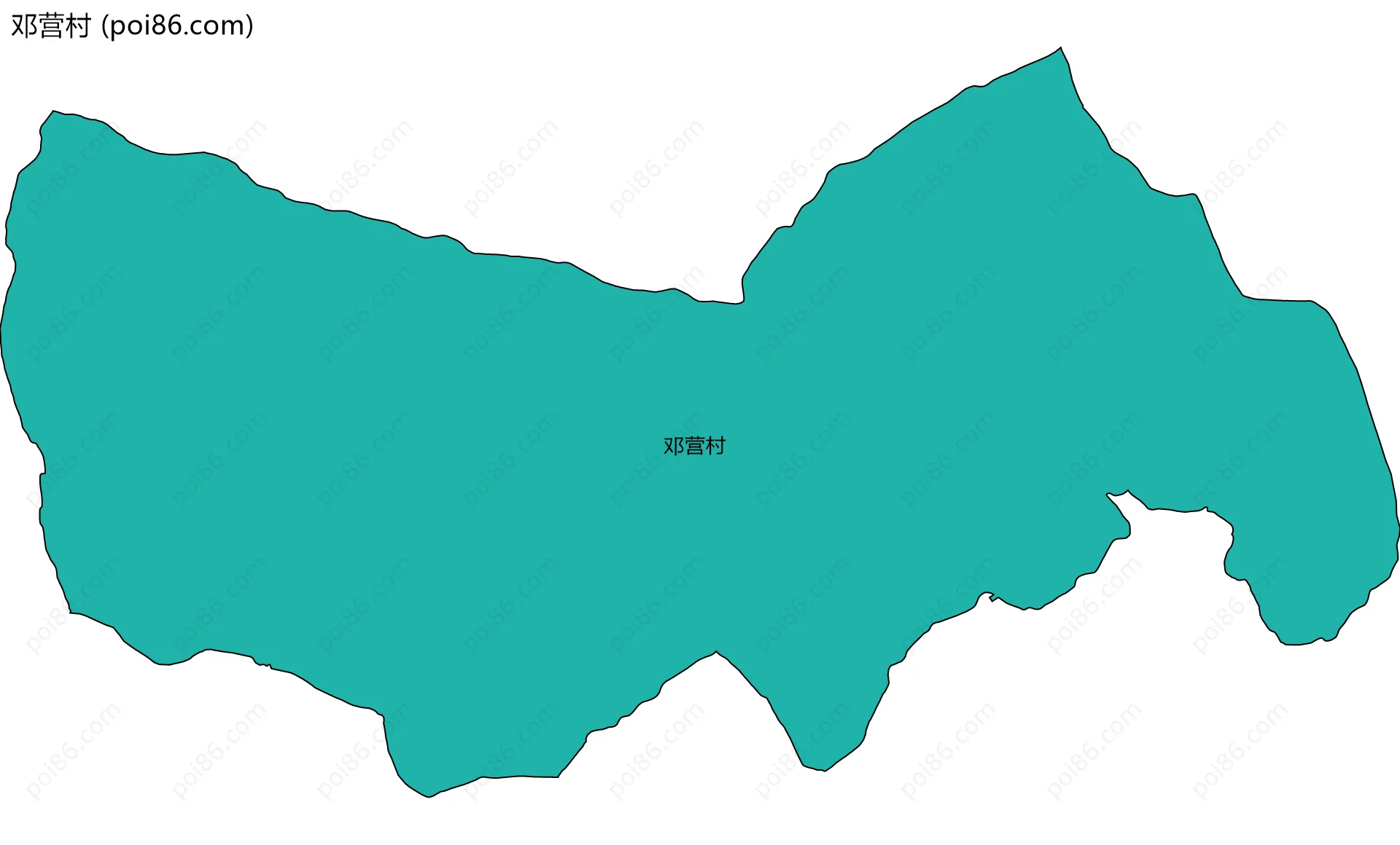 邓营村边界地图