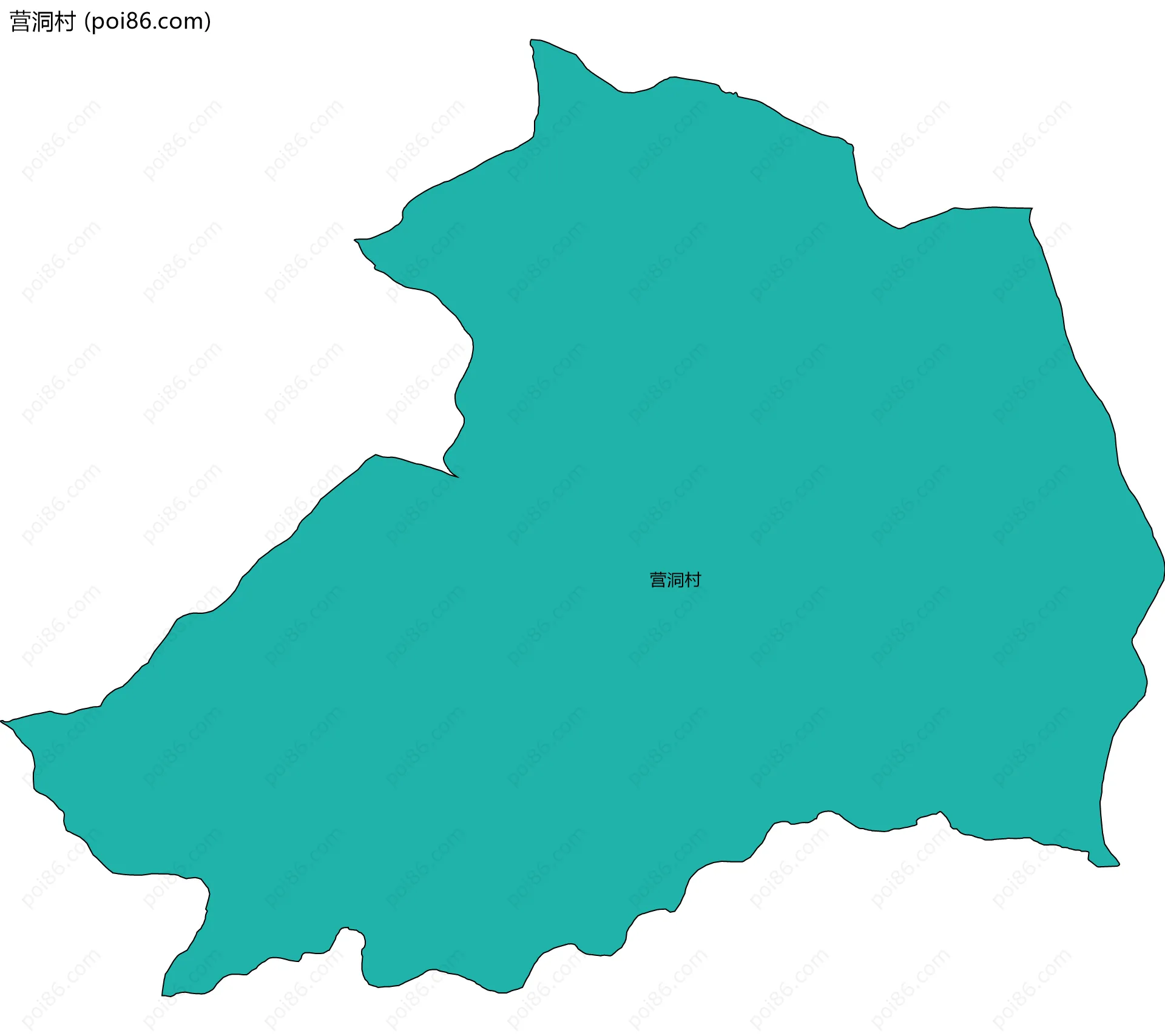 营洞村边界地图