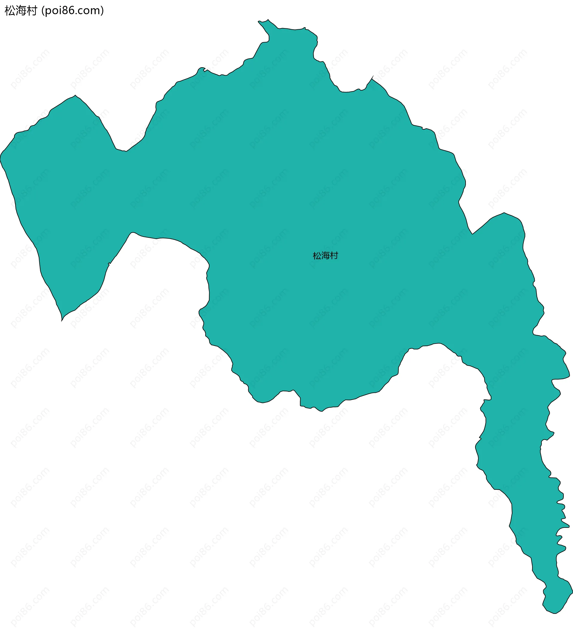 松海村边界地图