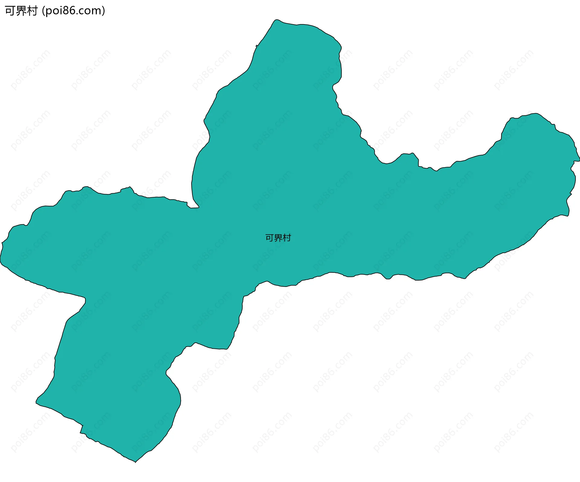 可界村边界地图
