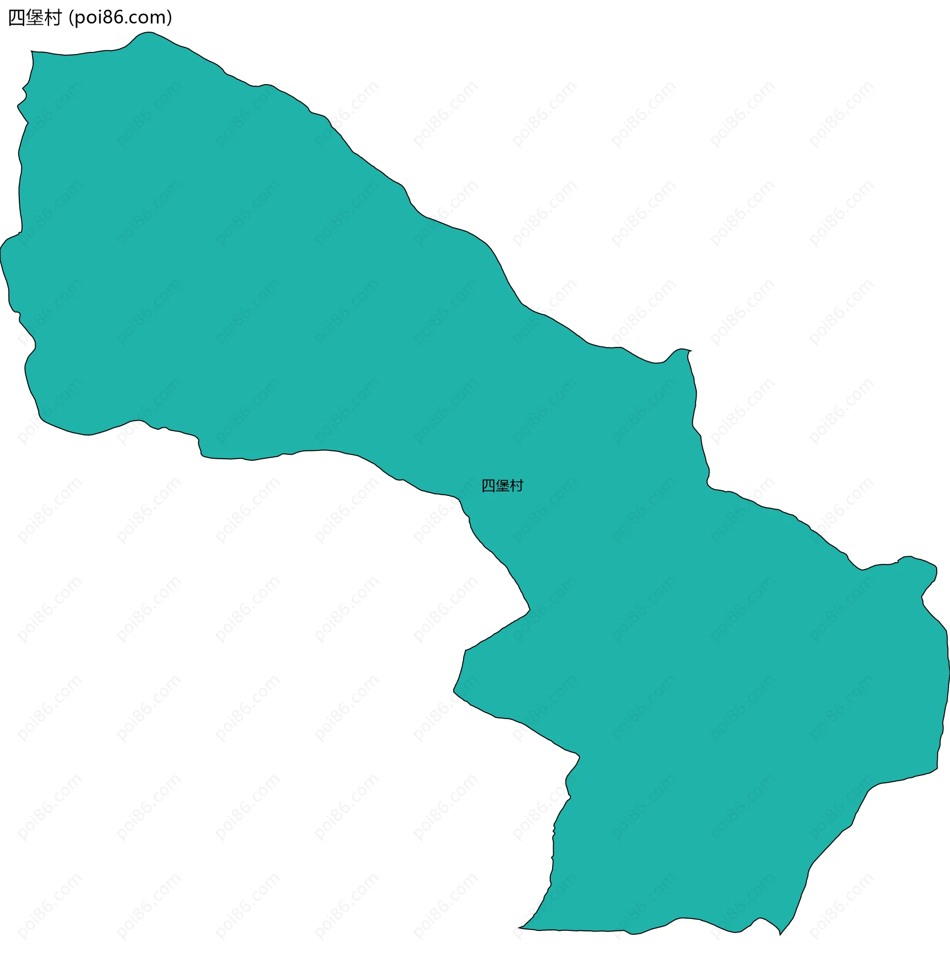 四堡村边界地图