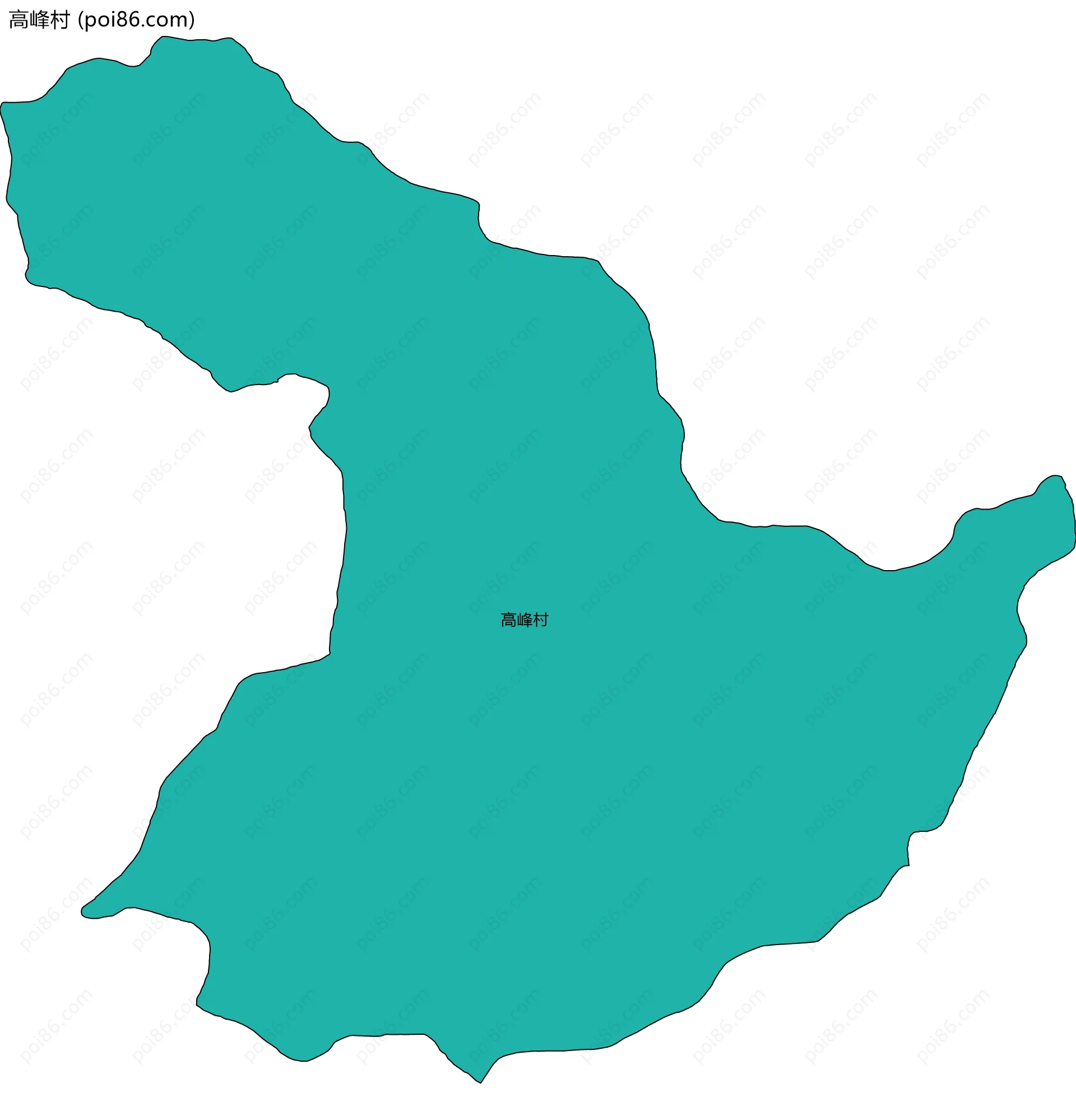 高峰村边界地图