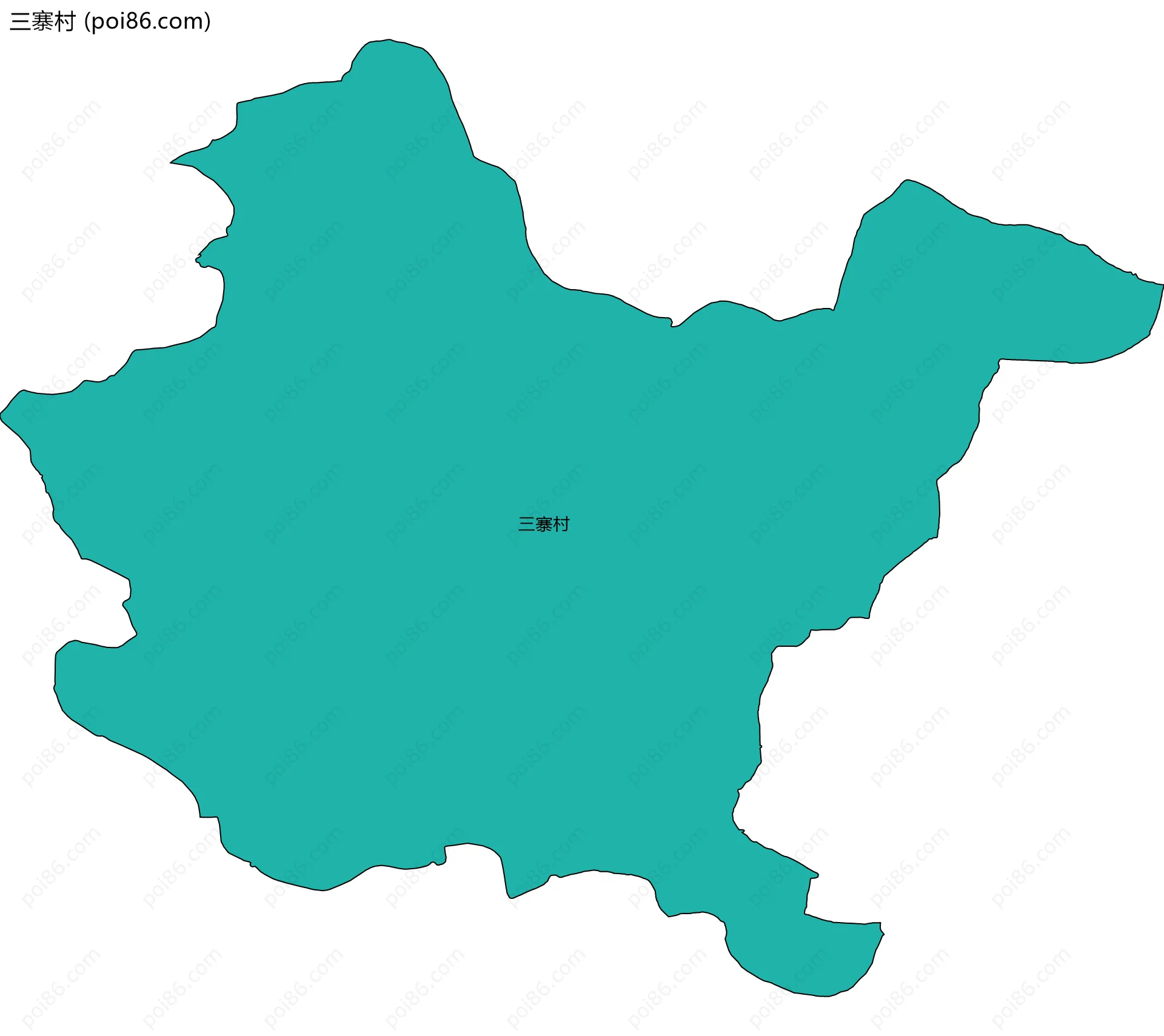 三寨村边界地图