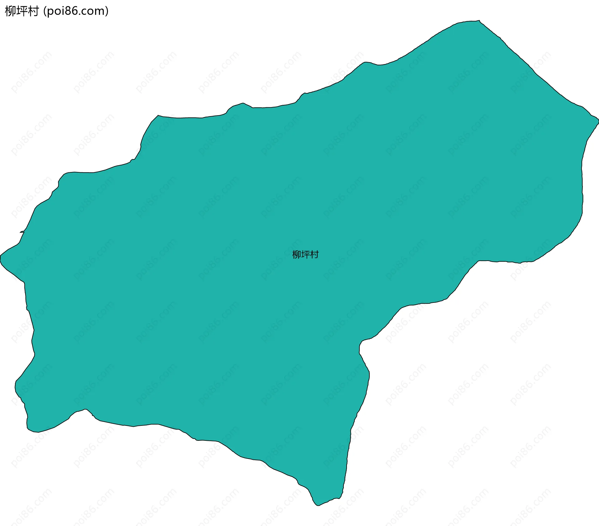 柳坪村边界地图