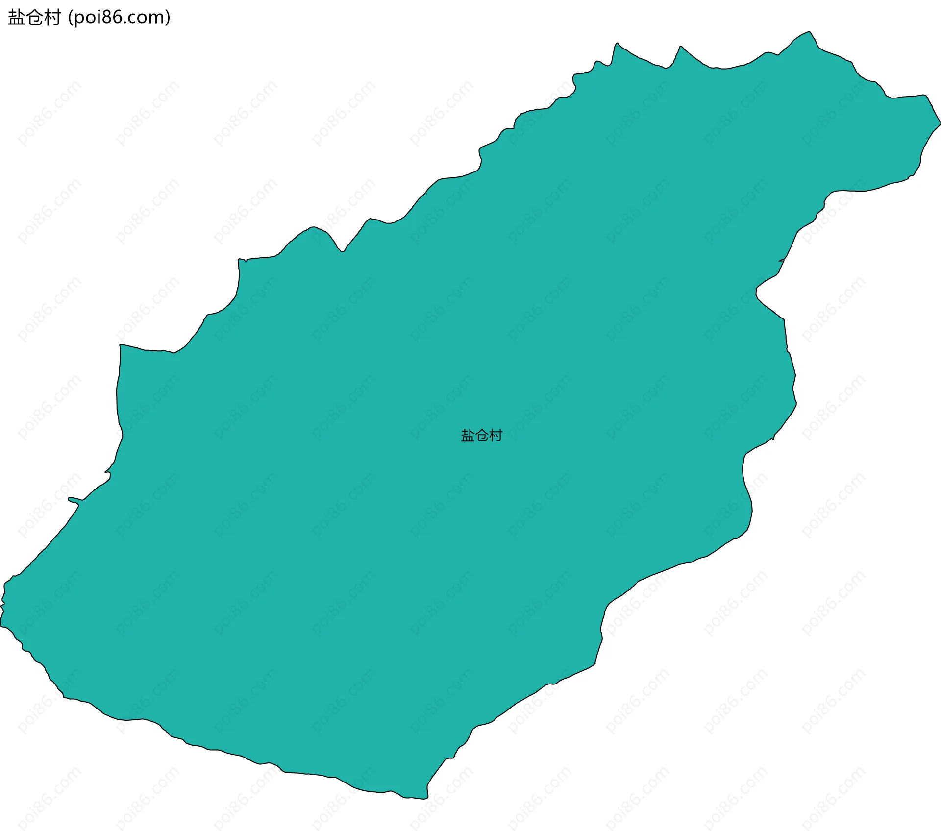 盐仓村边界地图