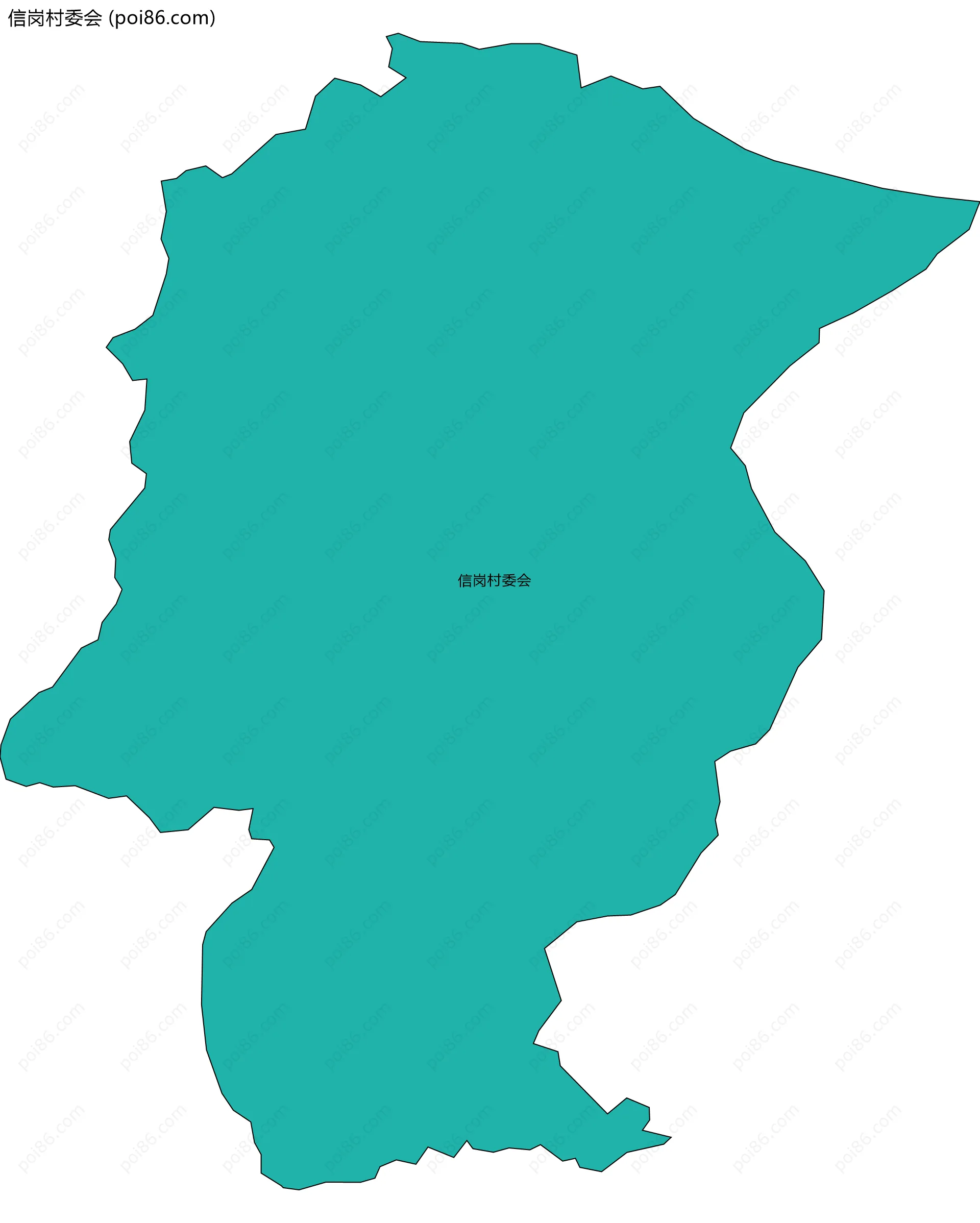 信岗村委会边界地图