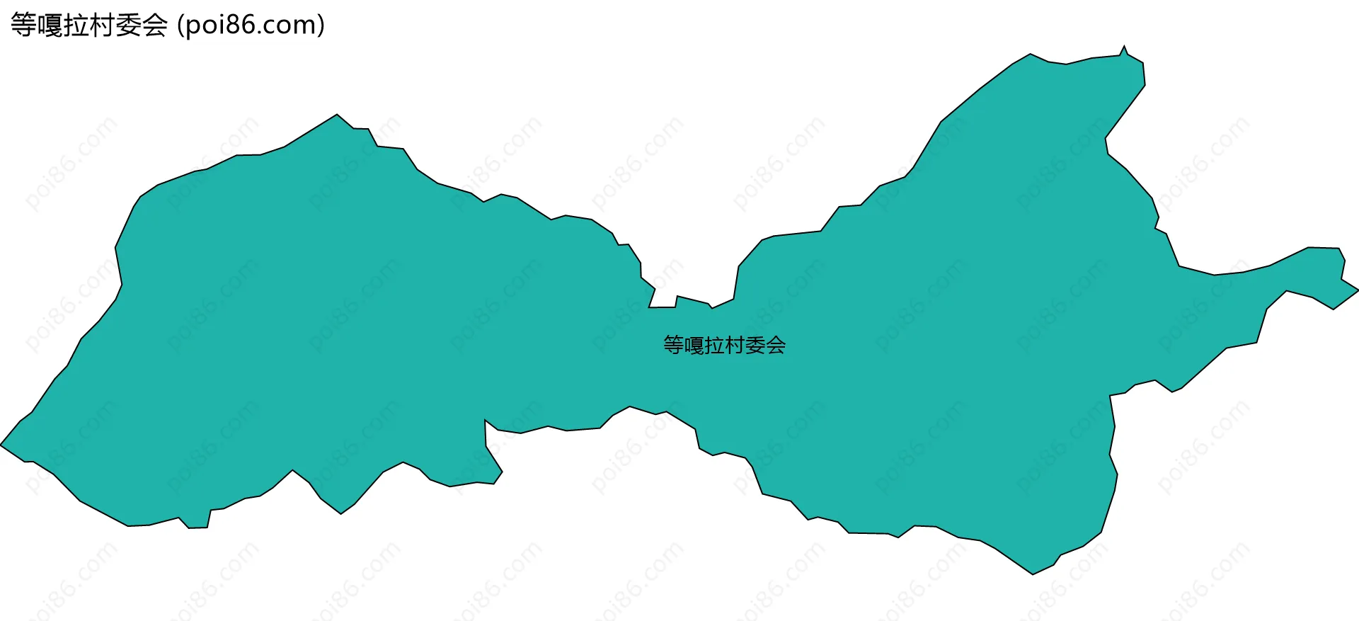 等嘎拉村委会边界地图