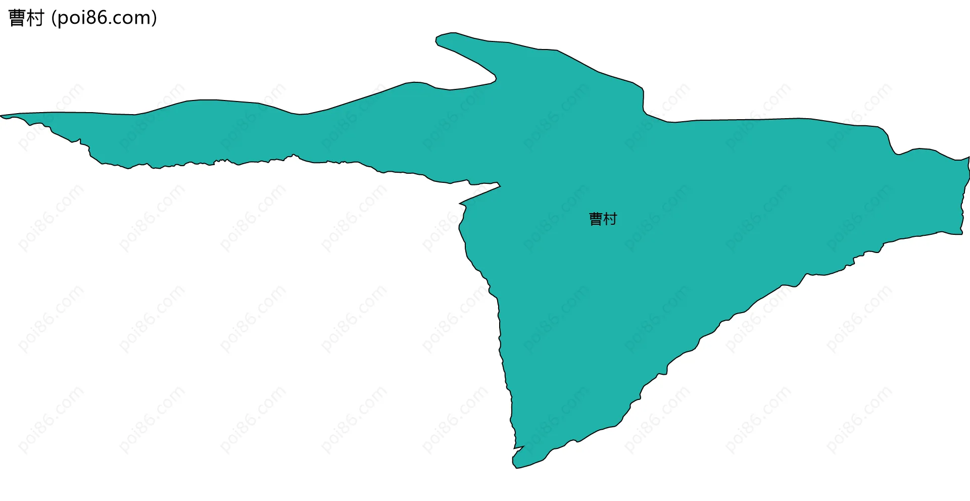 曹村边界地图