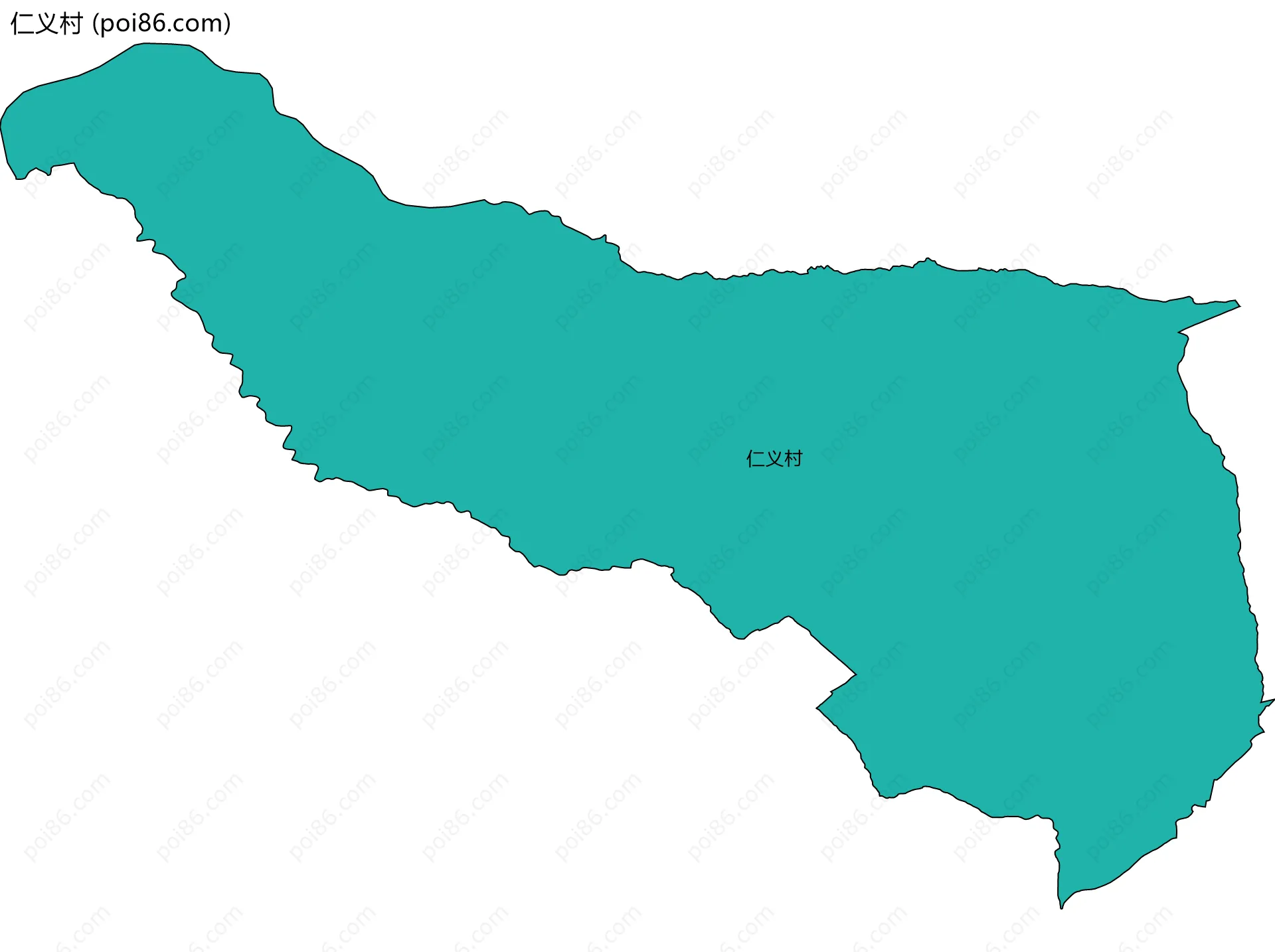 仁义村边界地图