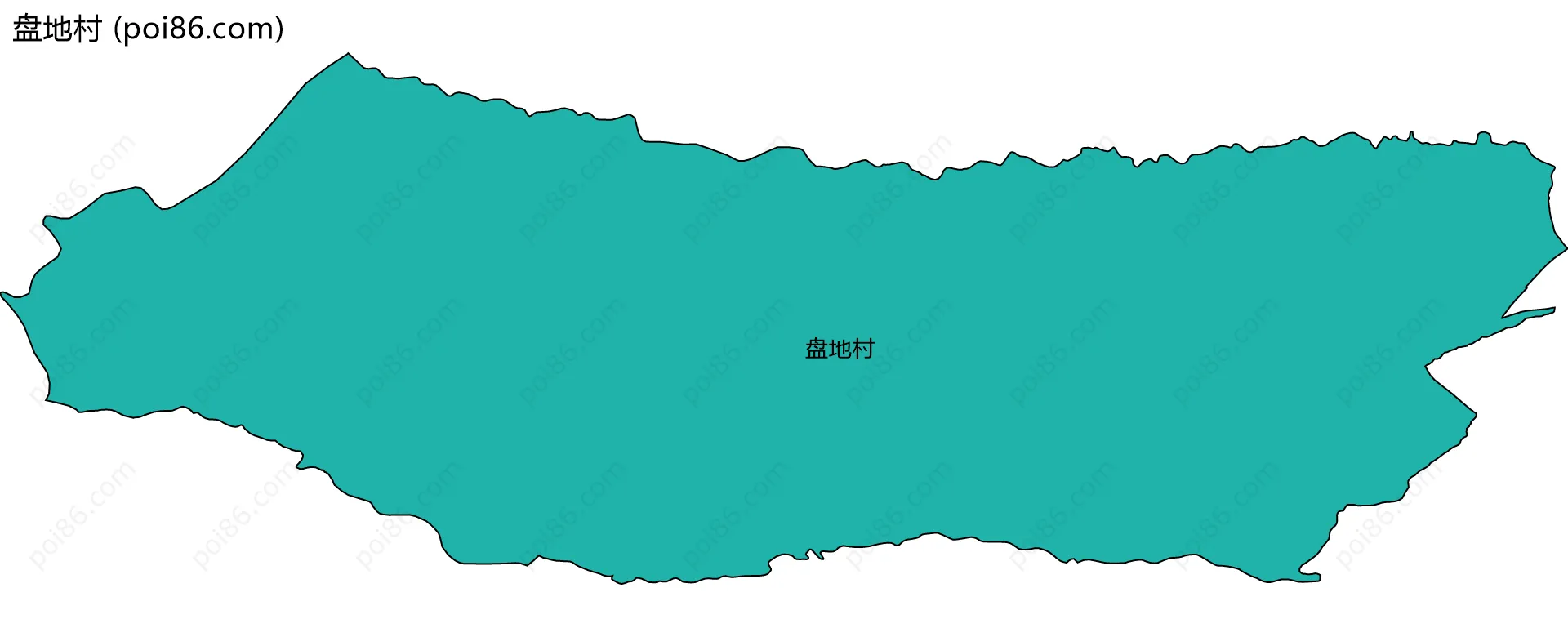 盘地村边界地图