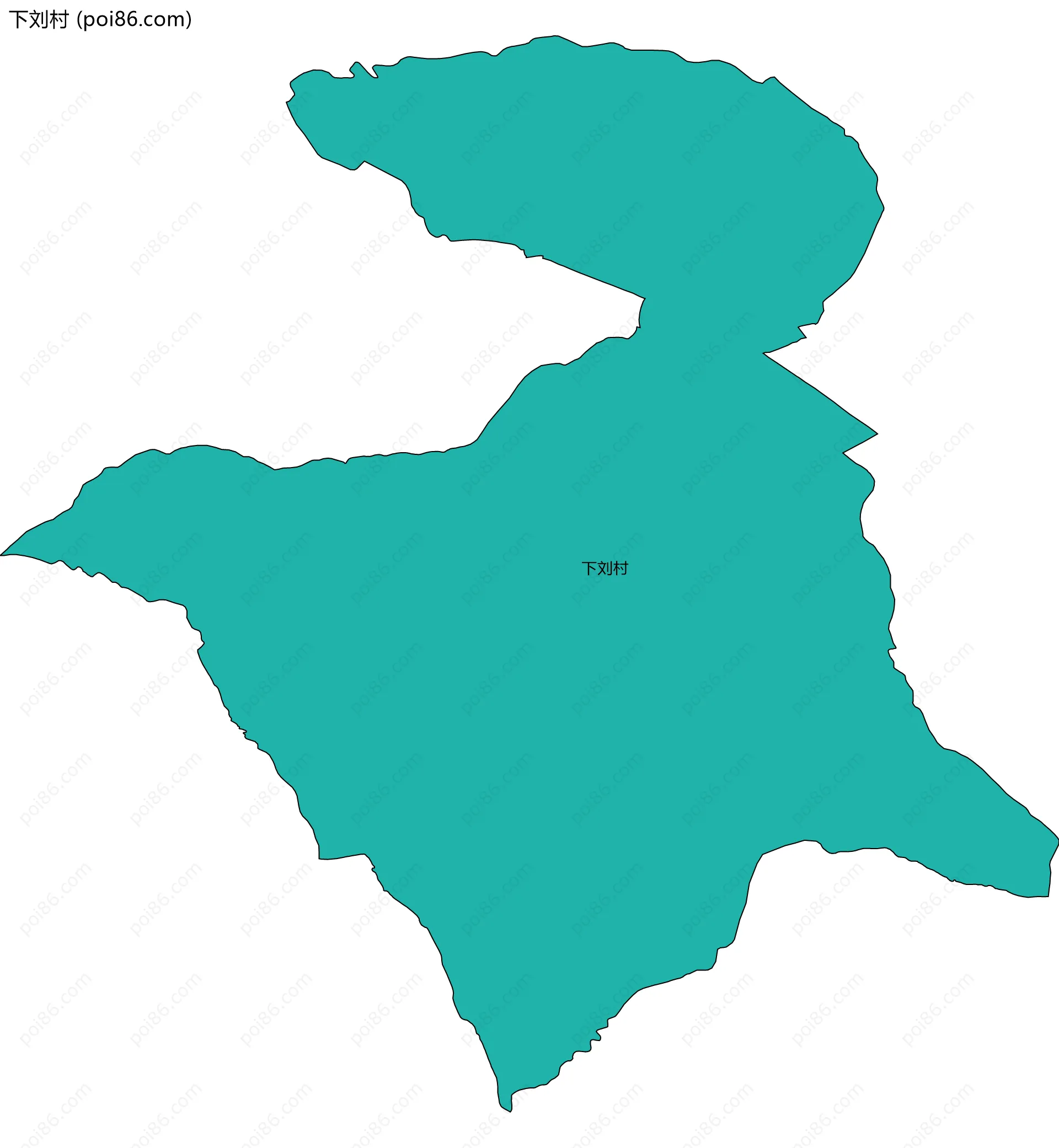 下刘村边界地图