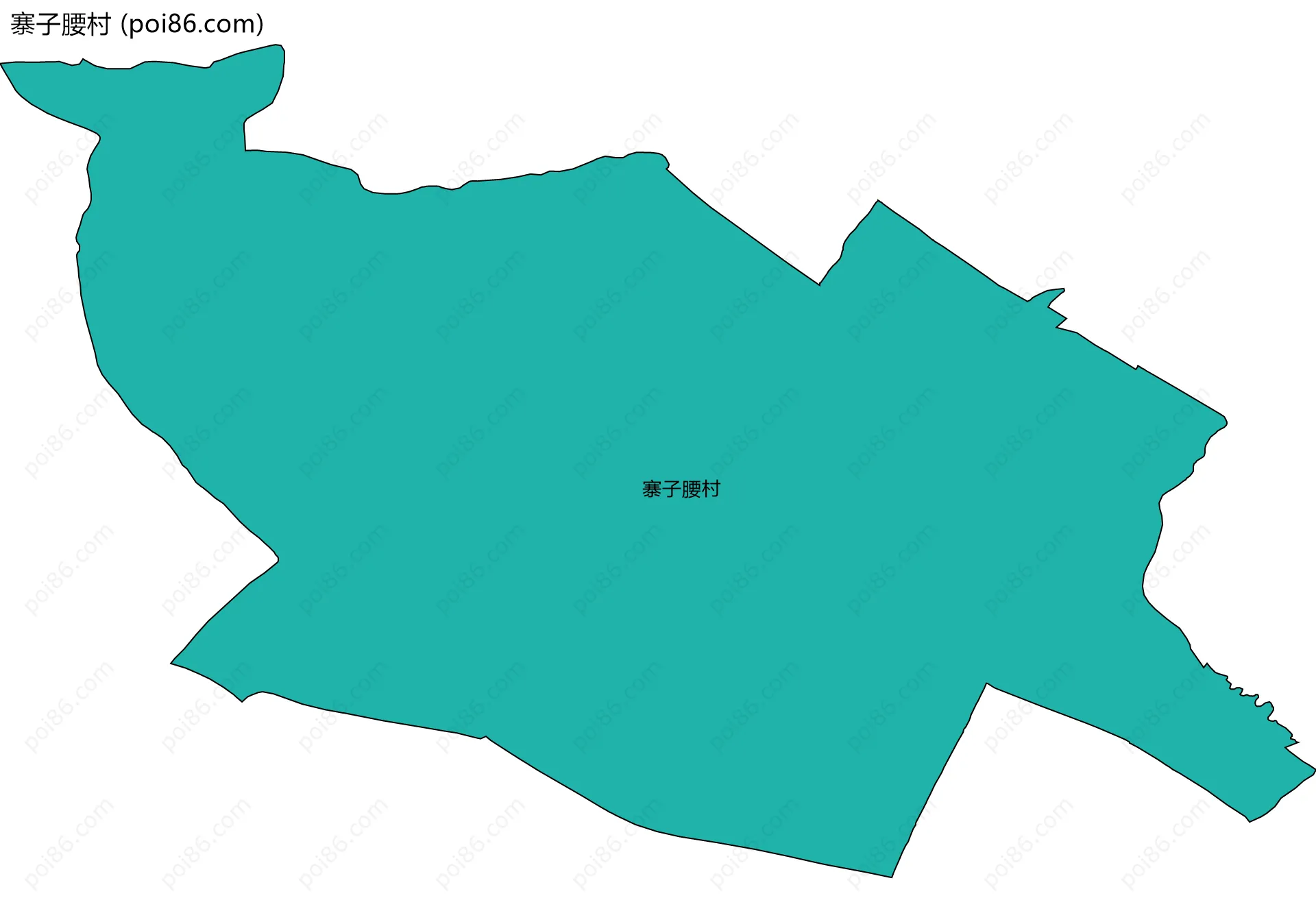 寨子腰村边界地图
