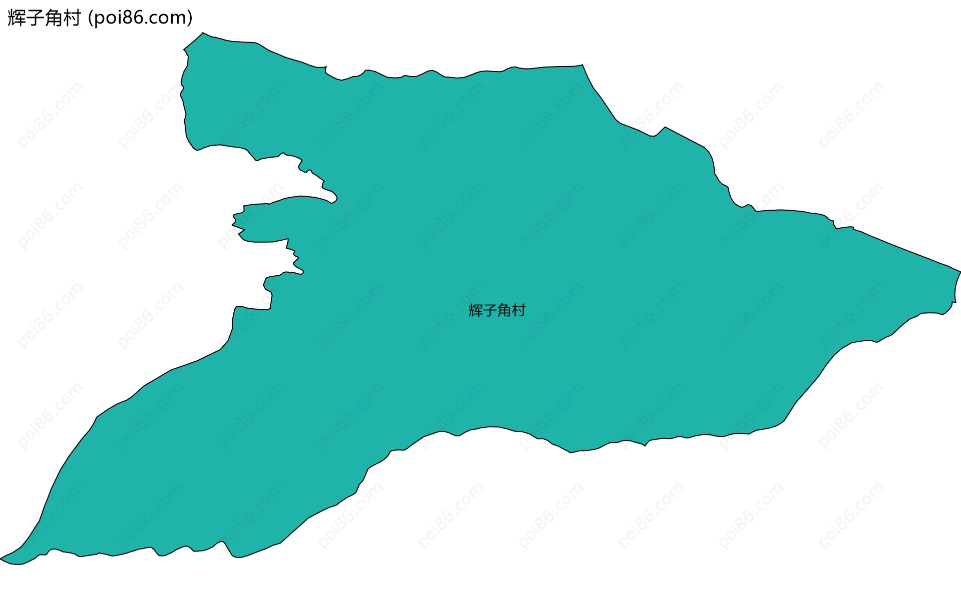 辉子角村边界地图