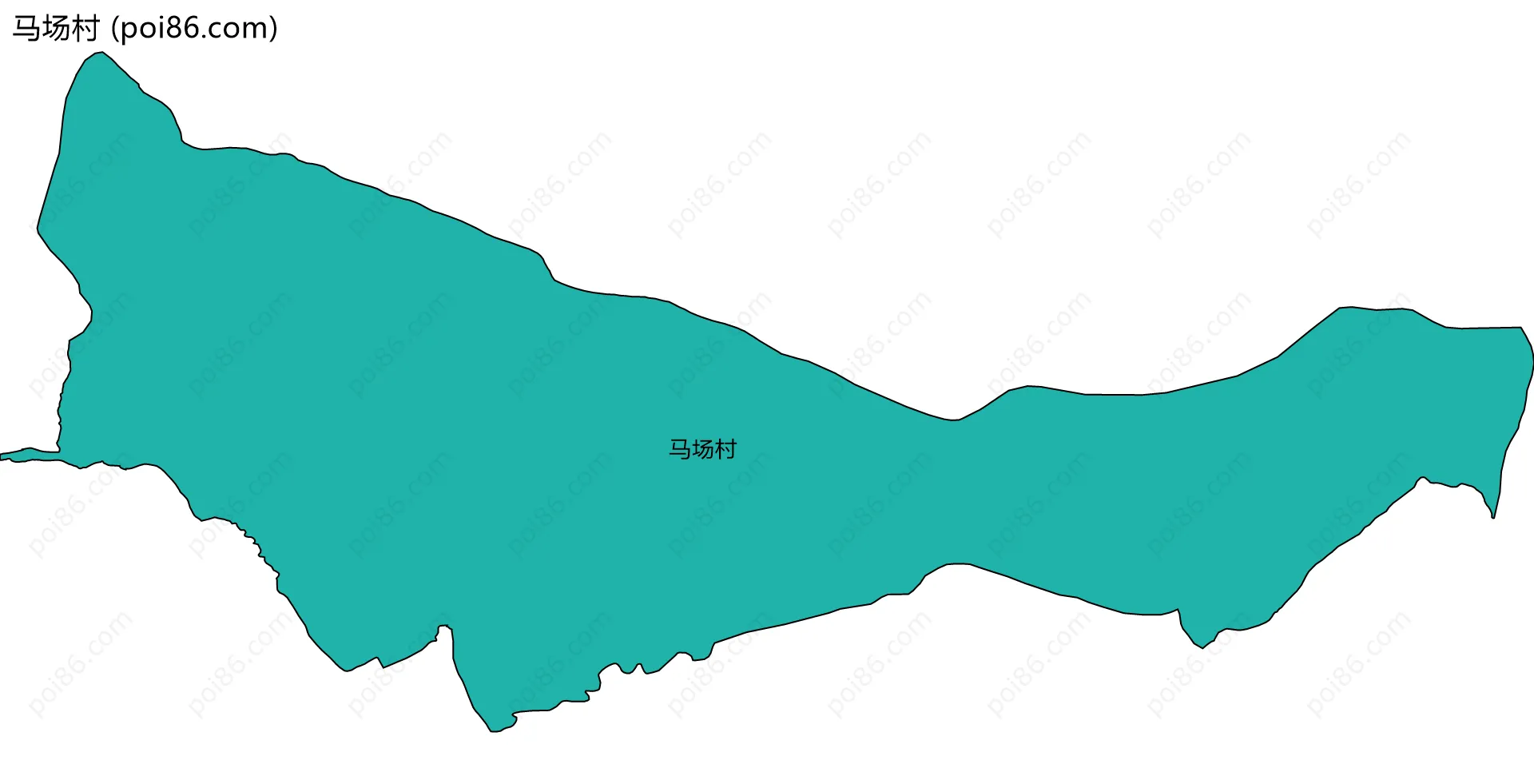 马场村边界地图