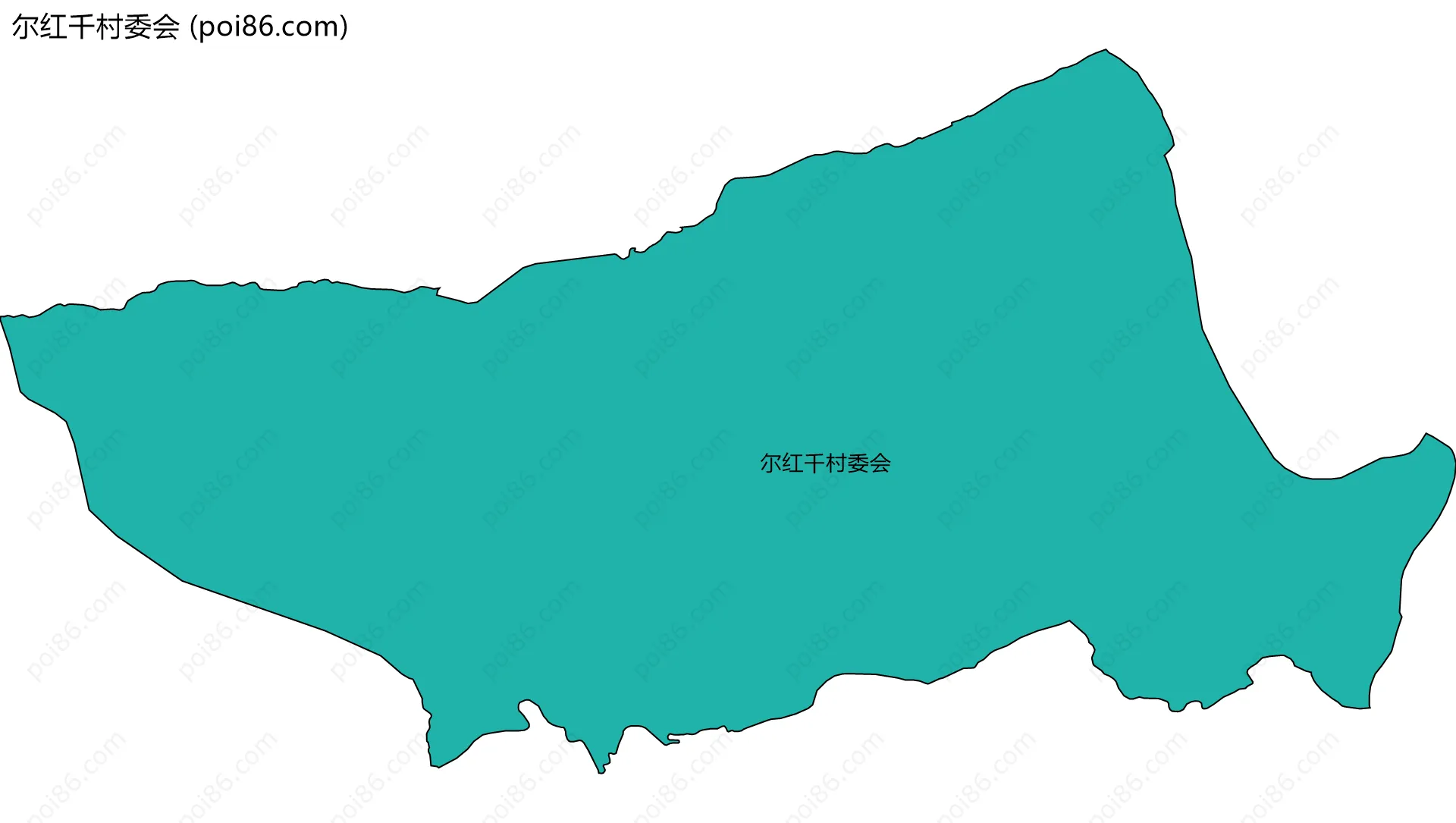 尔红千村委会边界地图