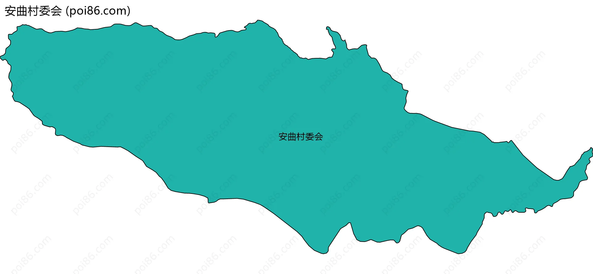 安曲村委会边界地图