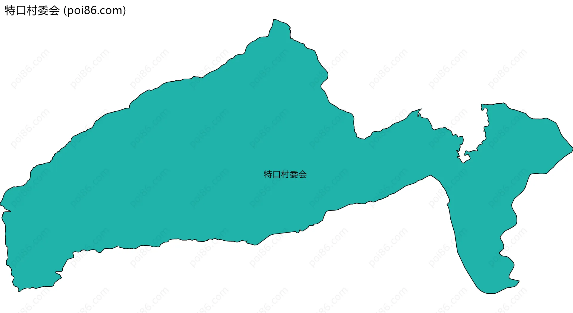 特口村委会边界地图
