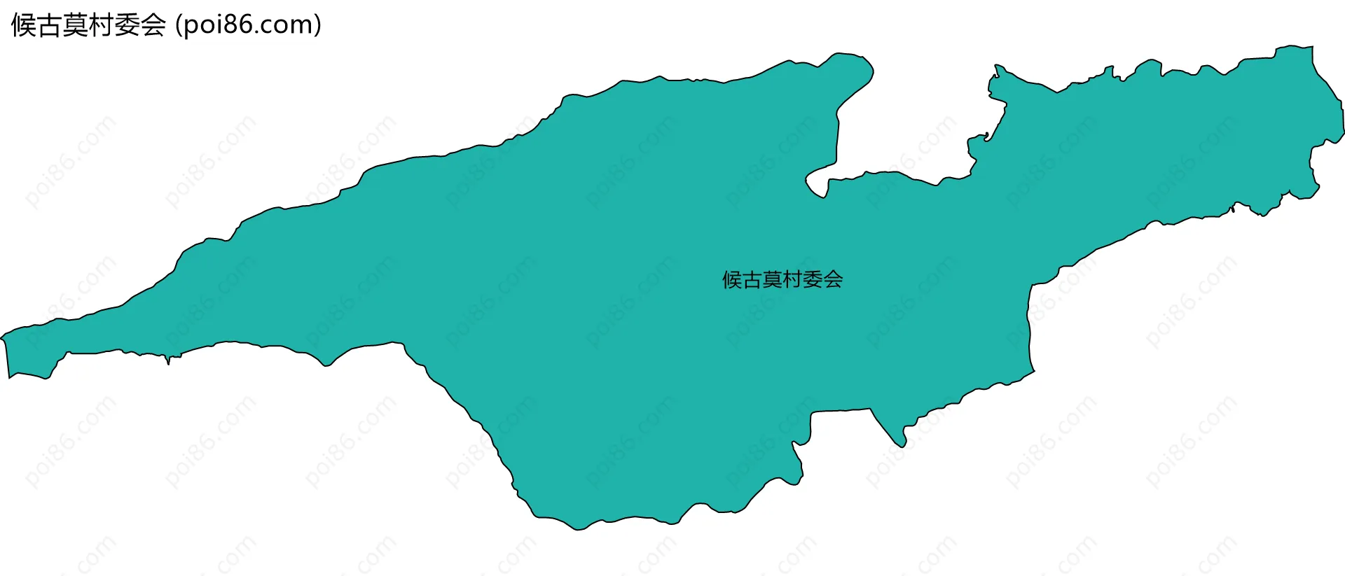 候古莫村委会边界地图