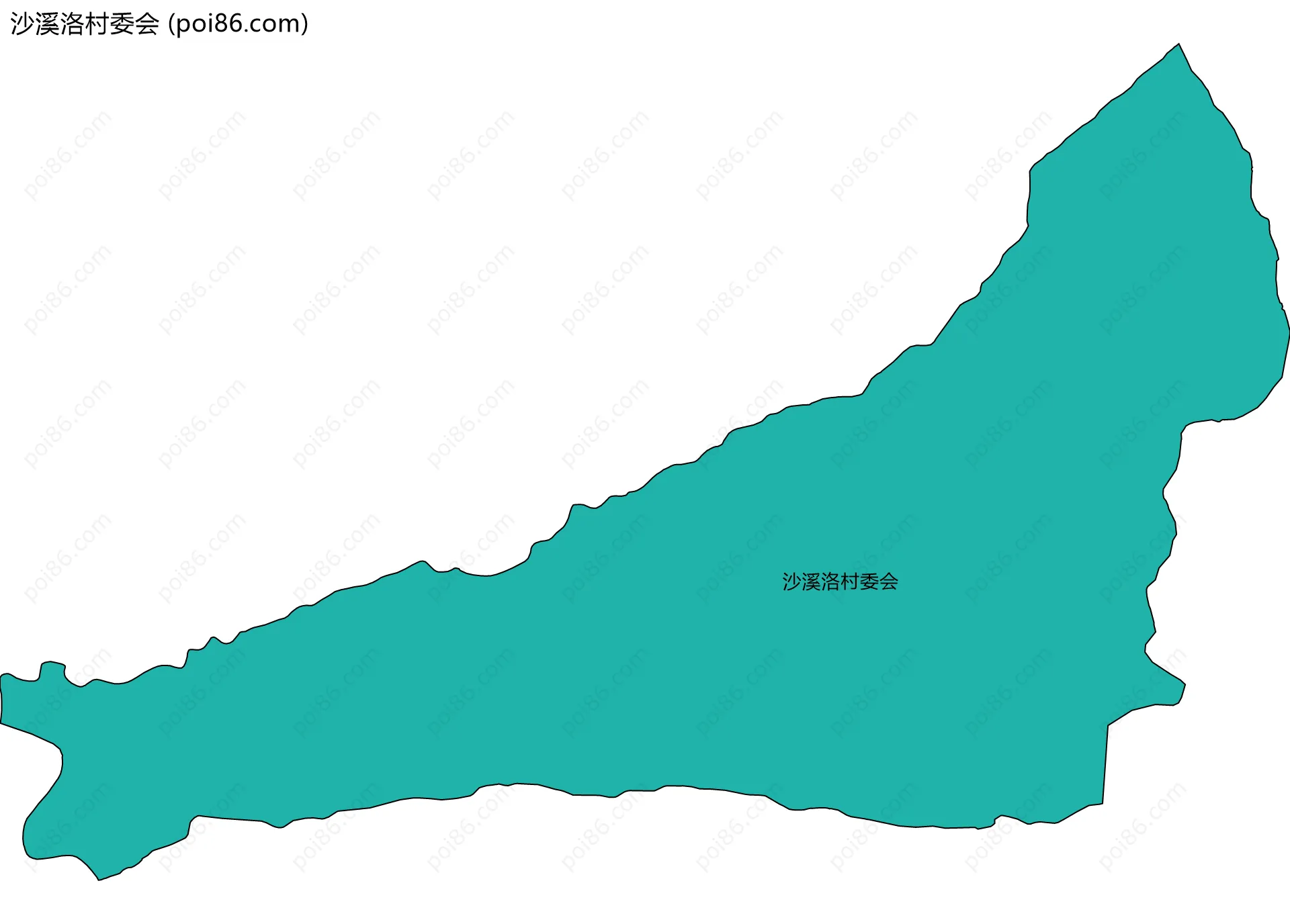 沙溪洛村委会边界地图
