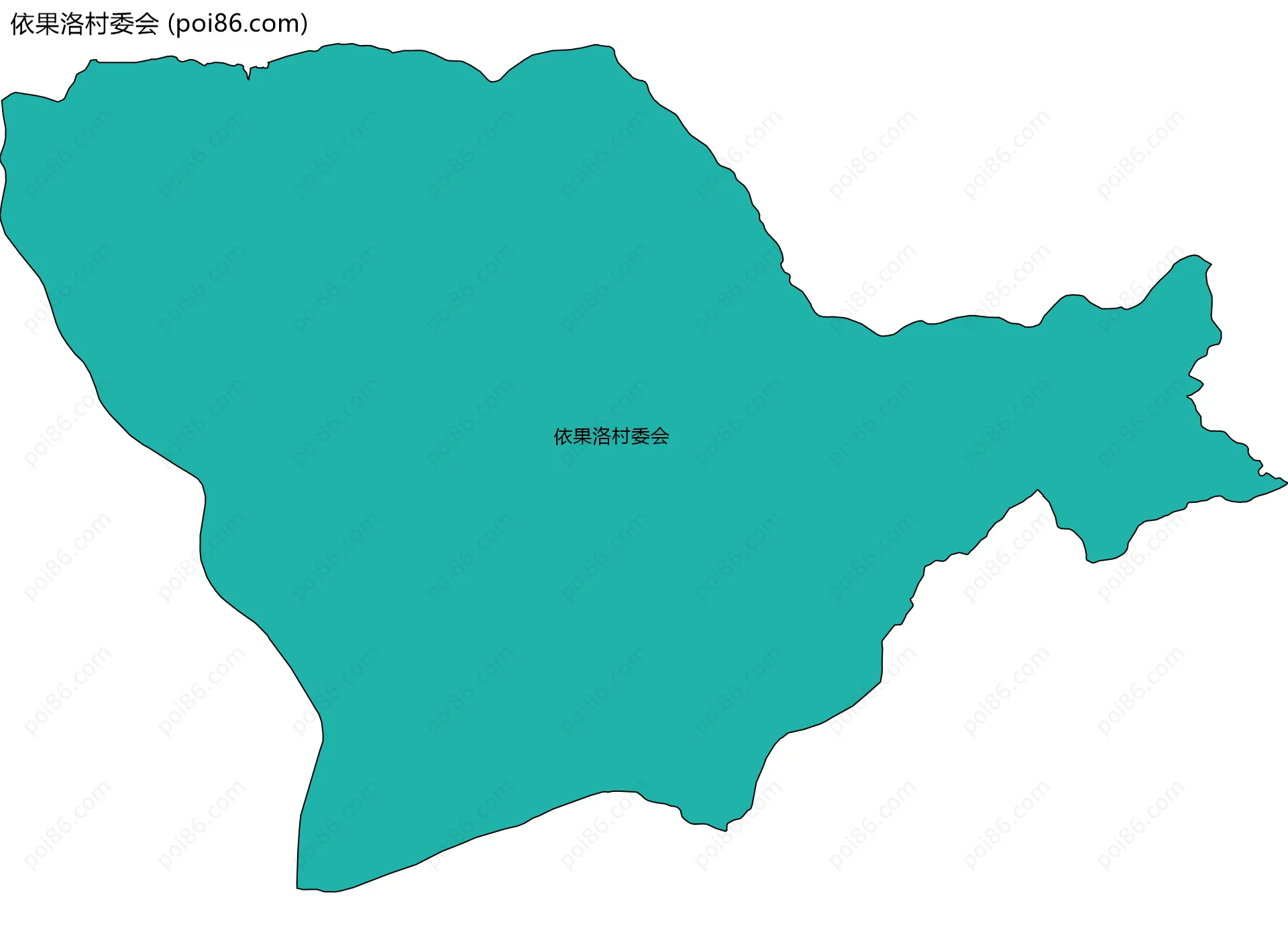 依果洛村委会边界地图