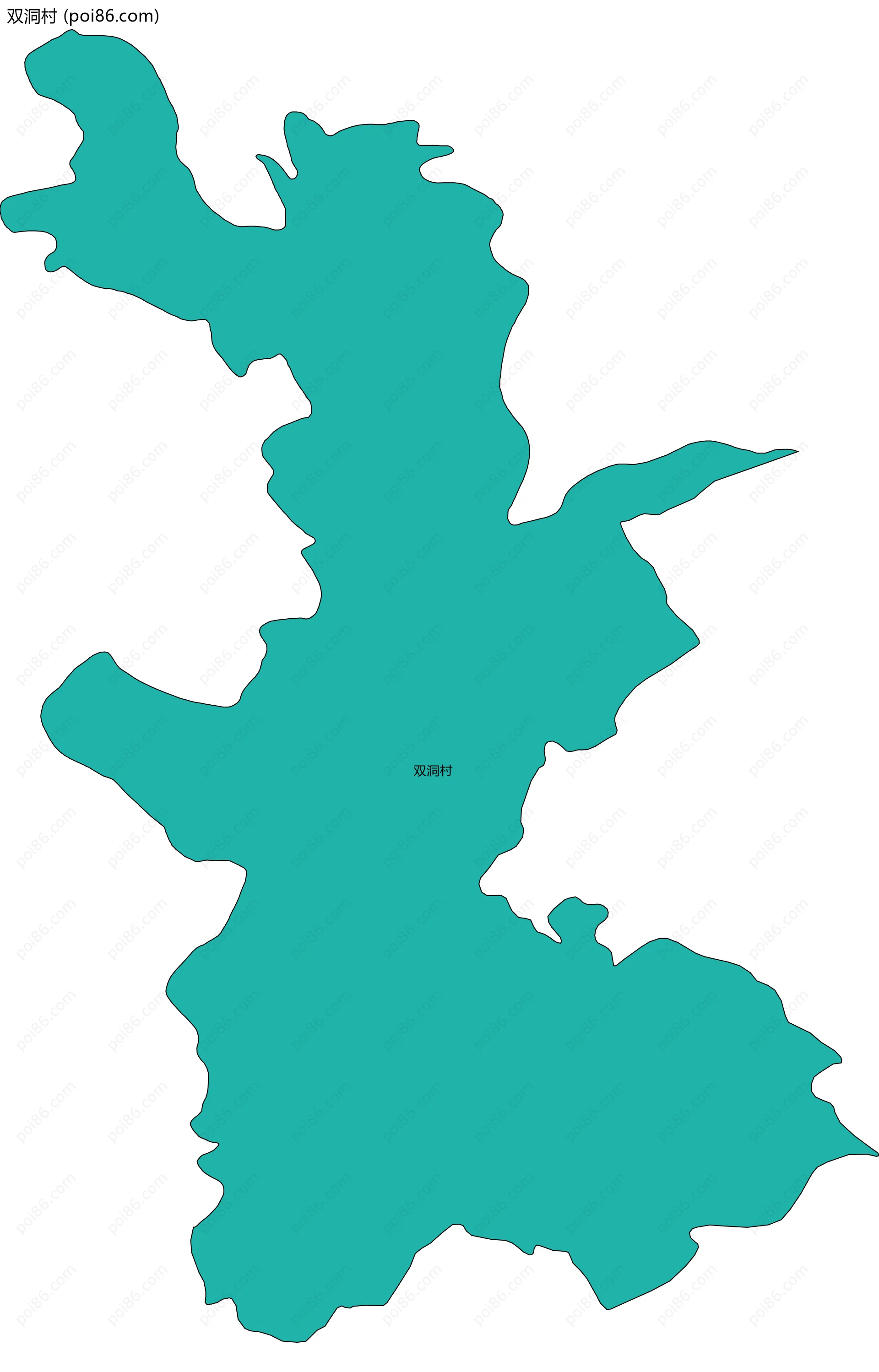 双洞村边界地图