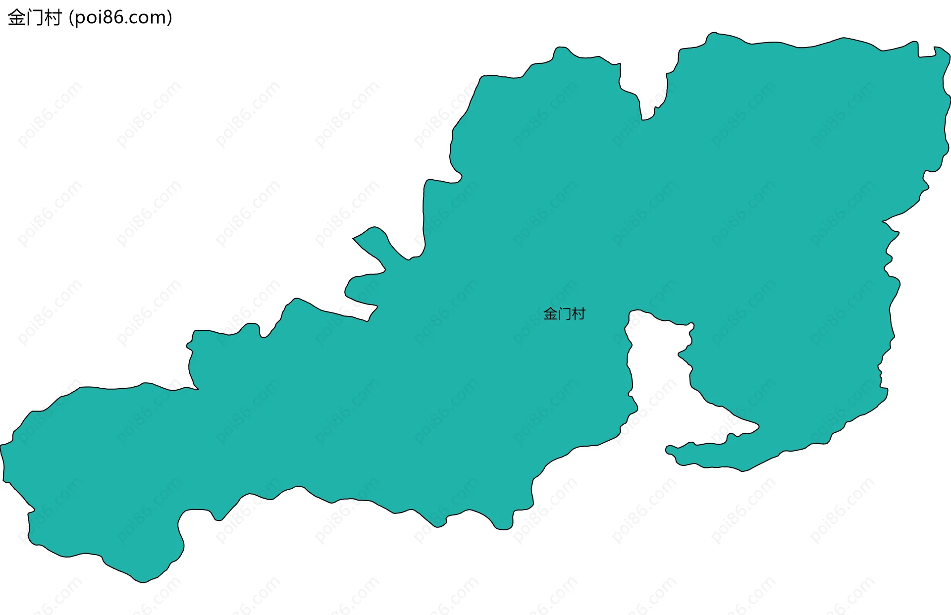 金门村边界地图