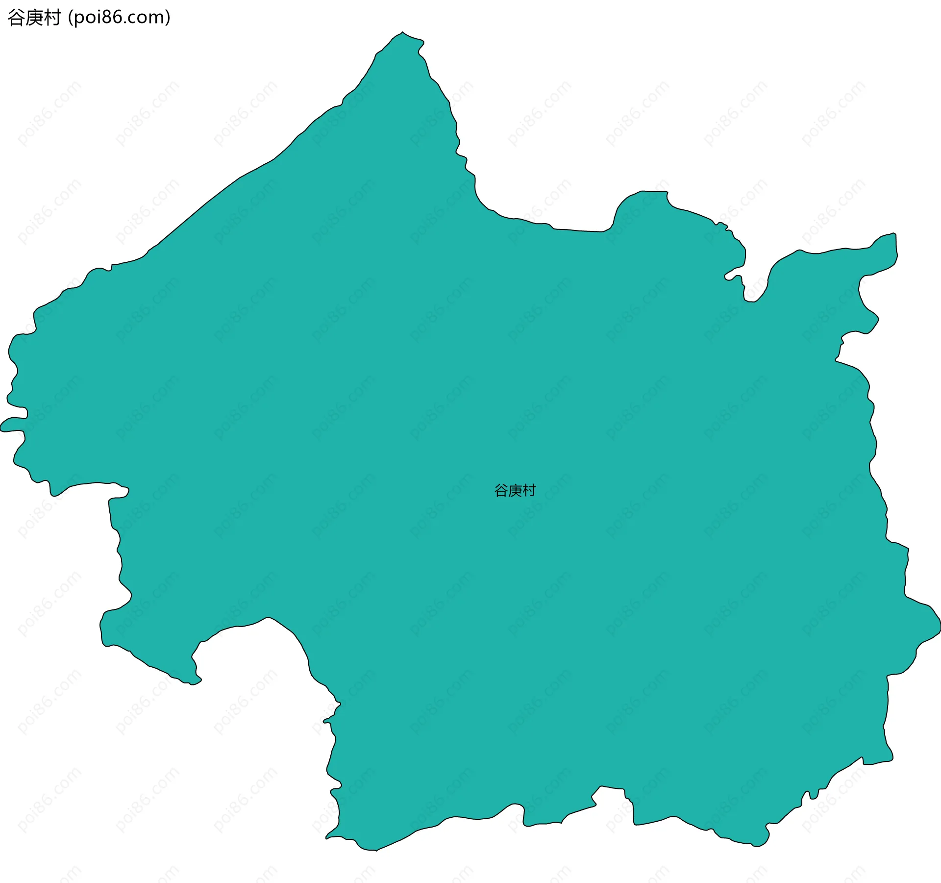 谷庚村边界地图