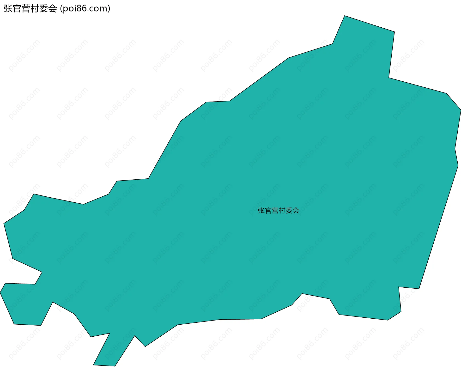 张官营村委会边界地图