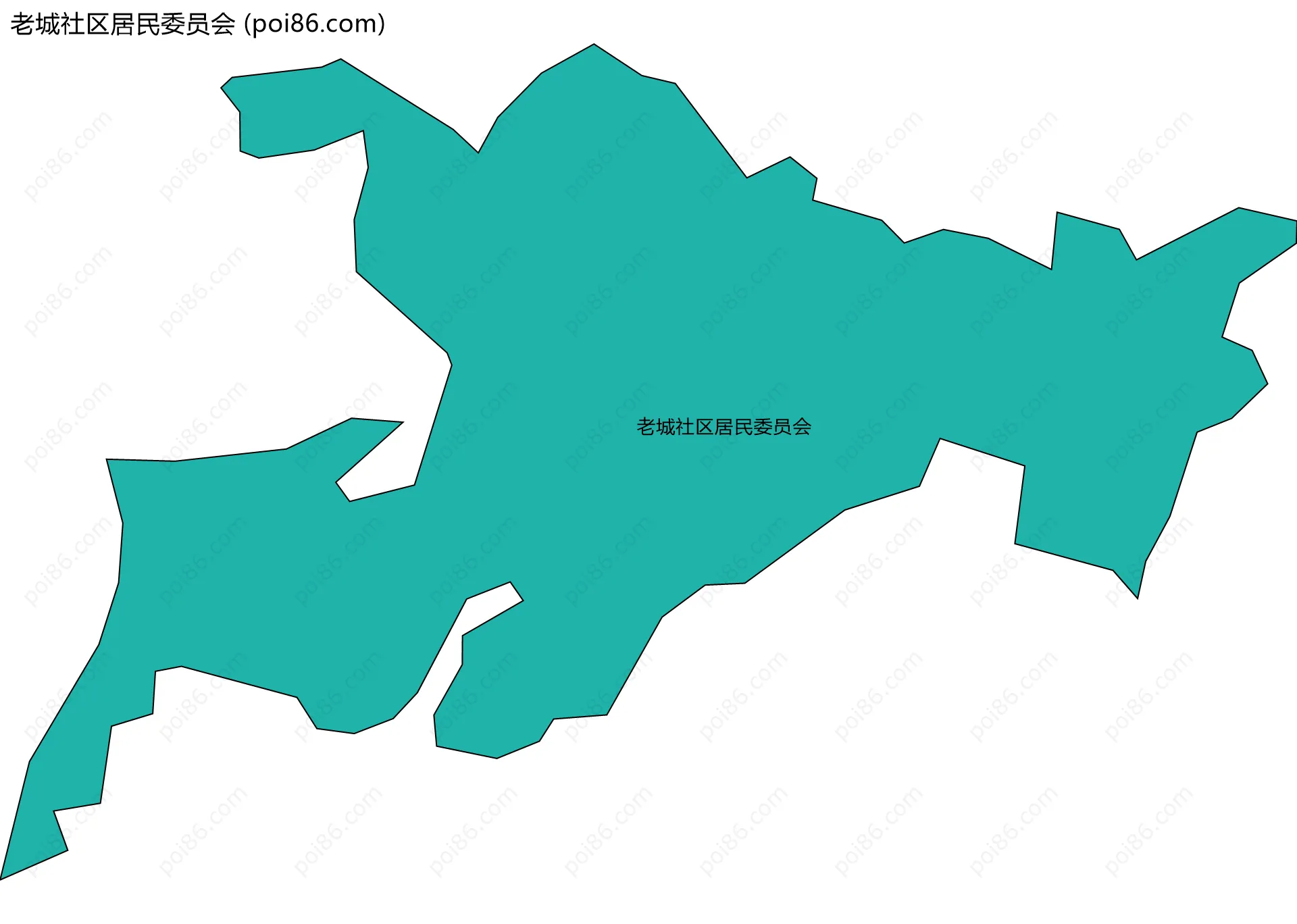 老城社区居民委员会边界地图