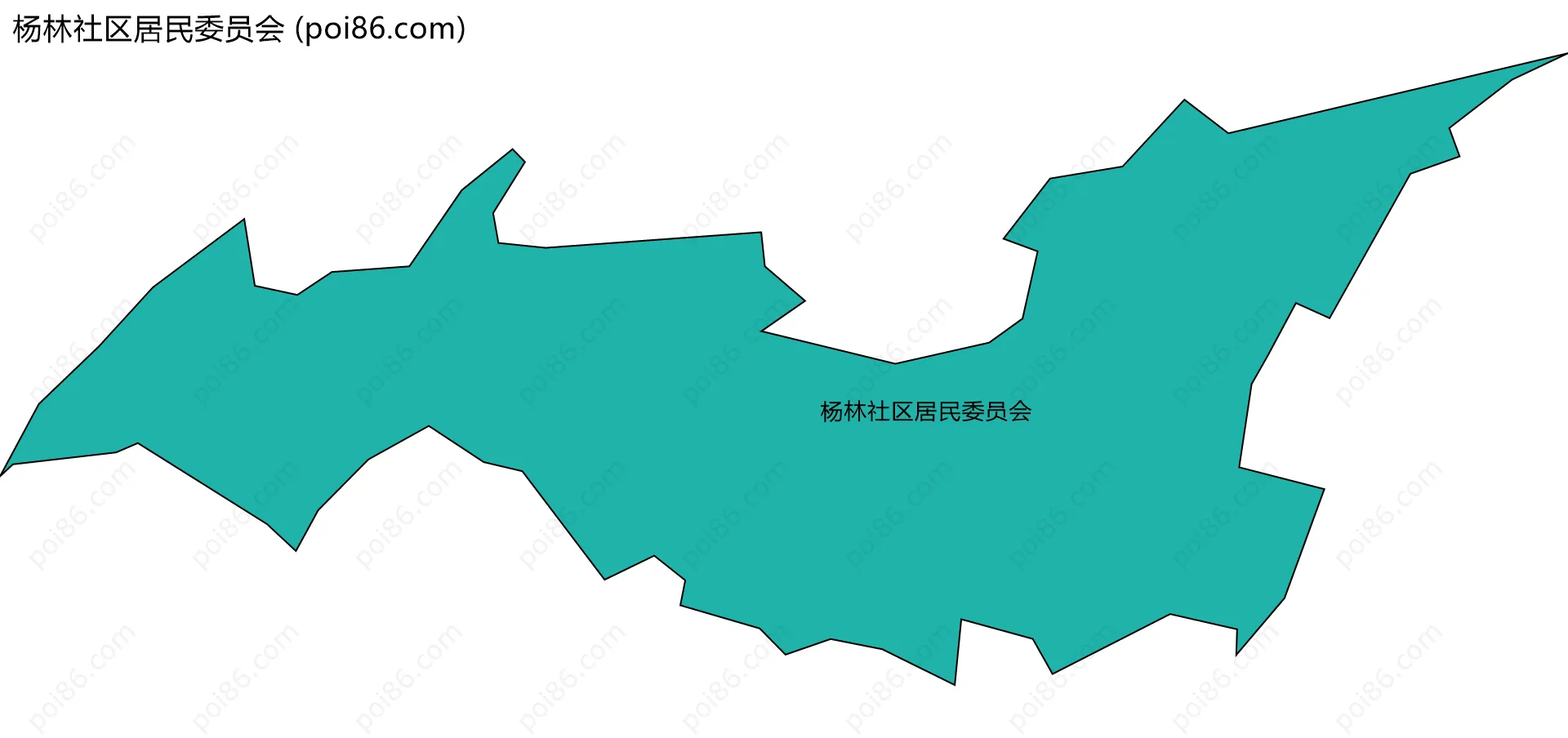 杨林社区居民委员会边界地图