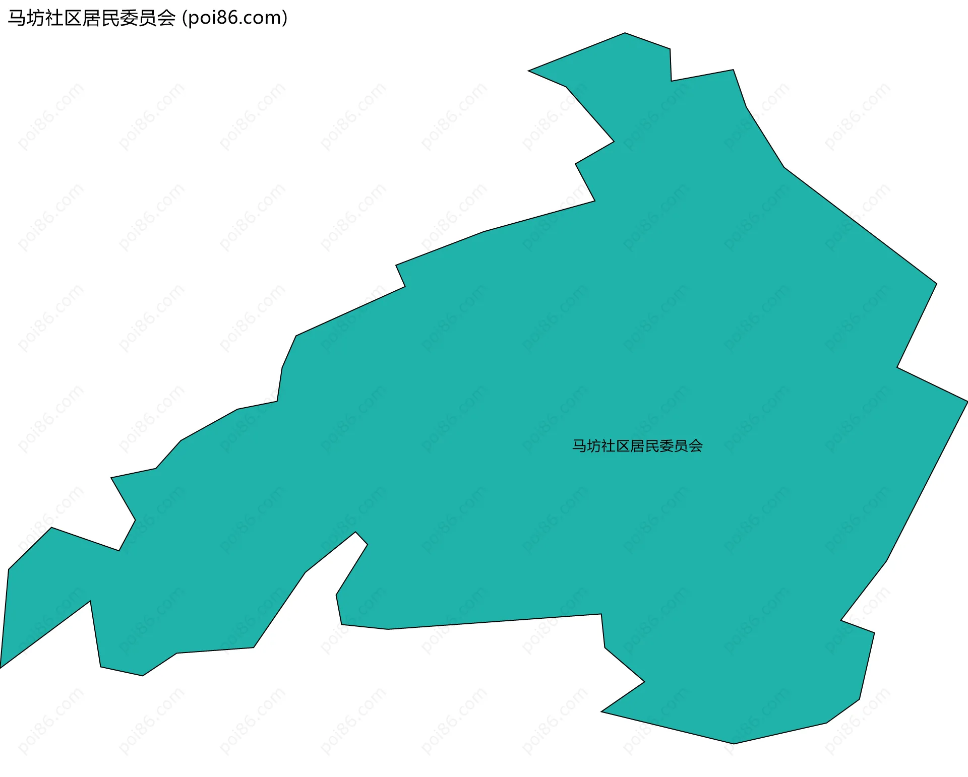 马坊社区居民委员会边界地图