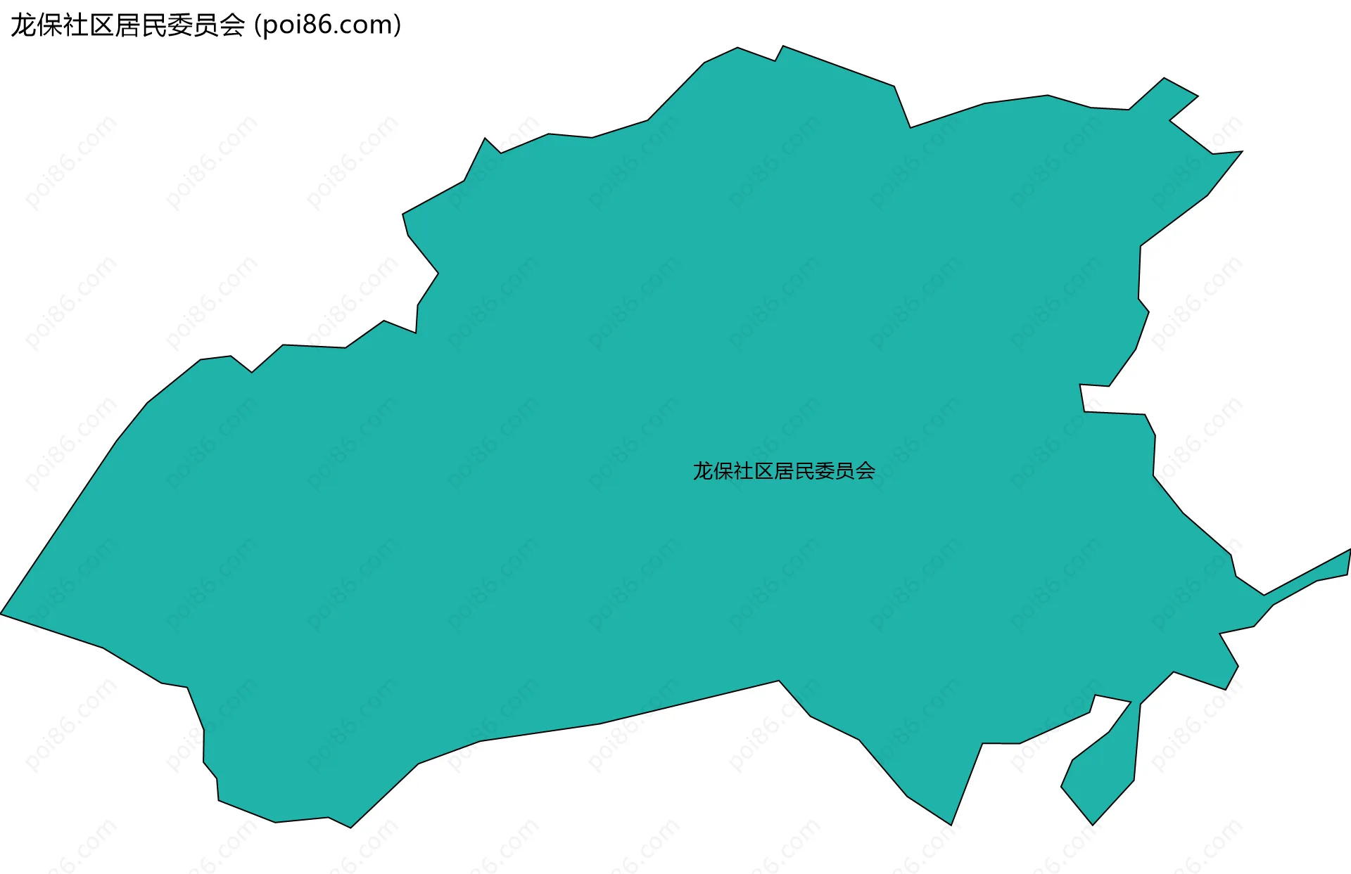 龙保社区居民委员会边界地图