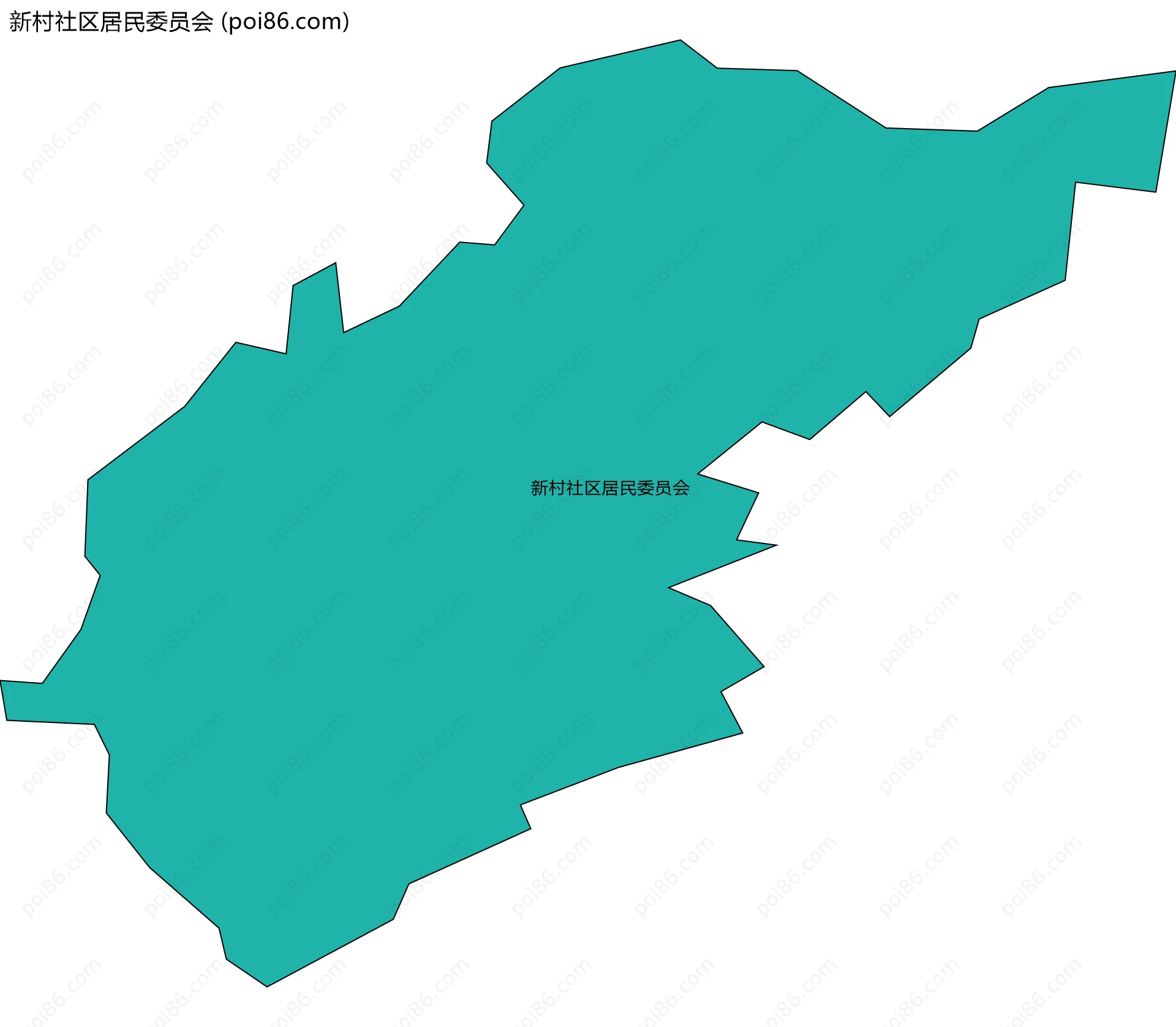 新村社区居民委员会边界地图