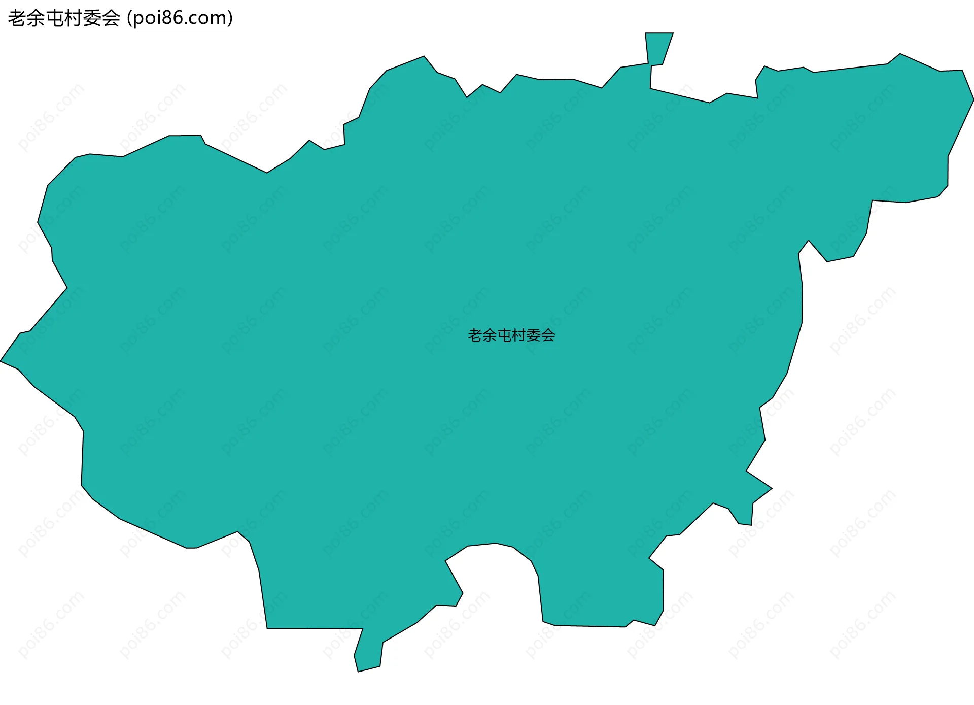 老余屯村委会边界地图
