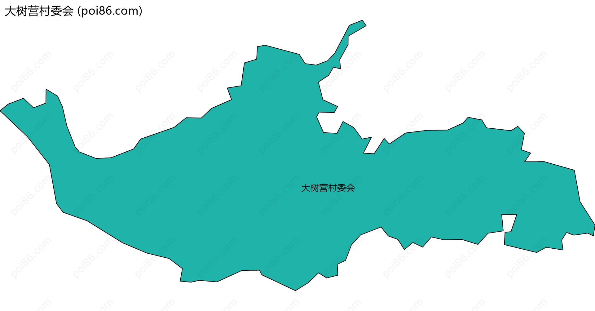 大树营村委会边界地图