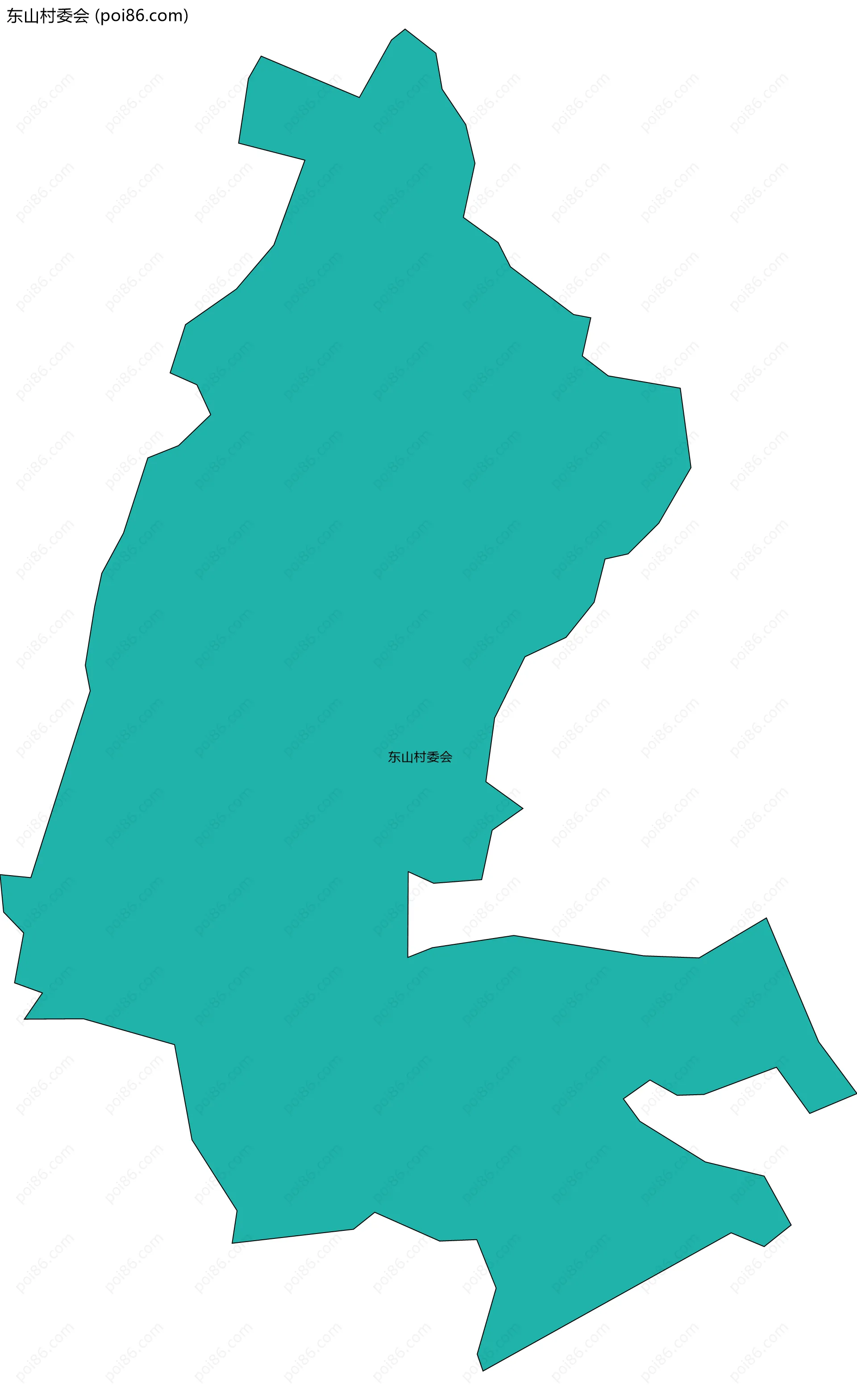 东山村委会边界地图