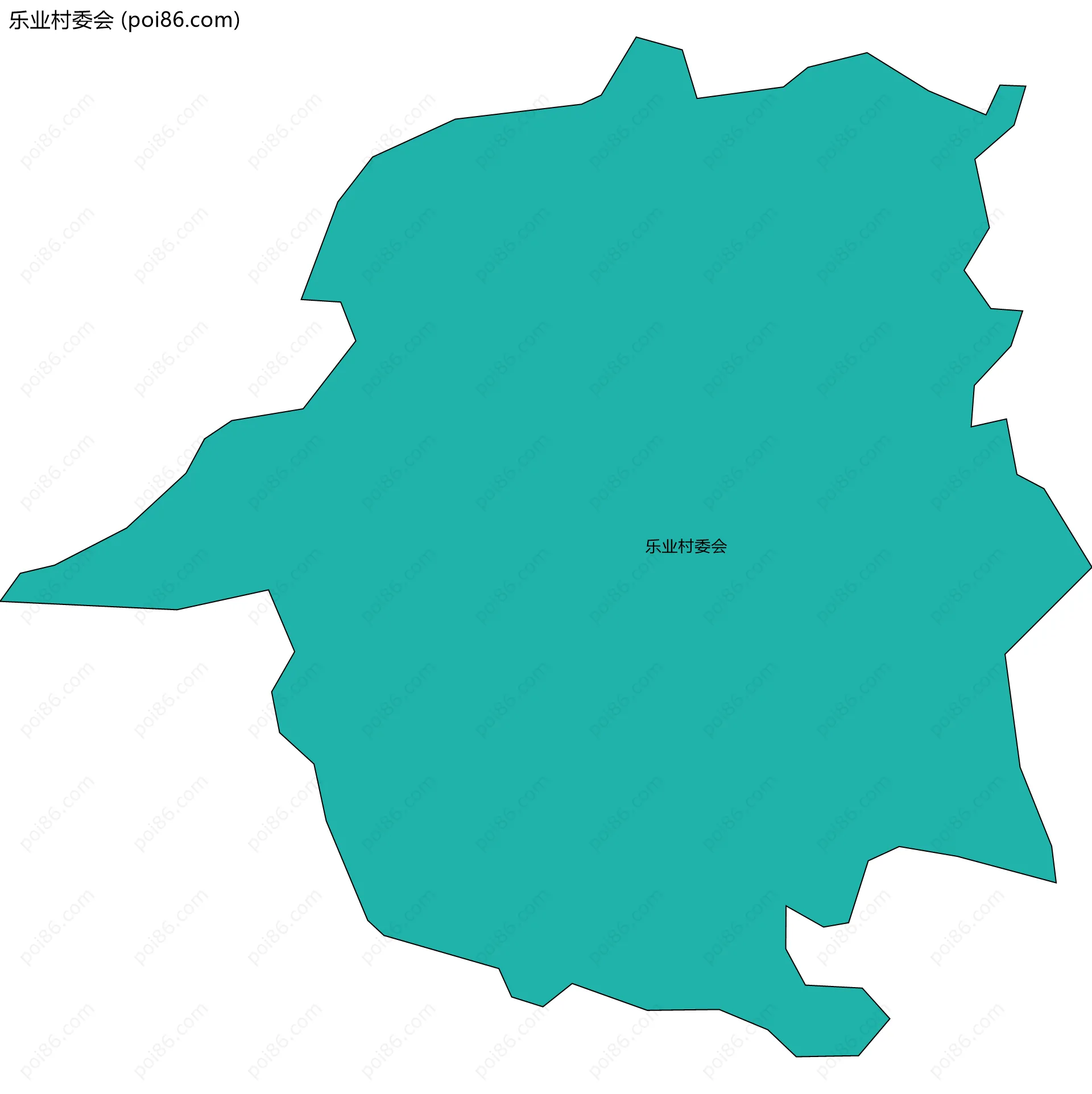 乐业村委会边界地图