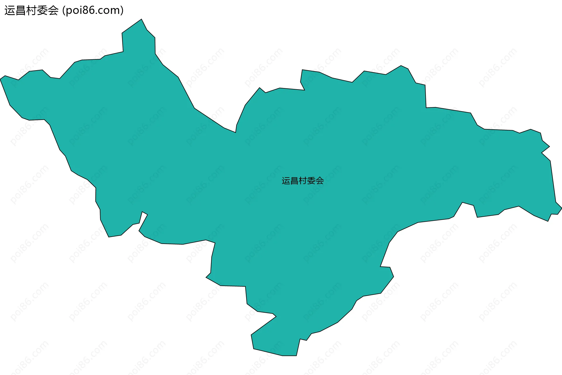 运昌村委会边界地图
