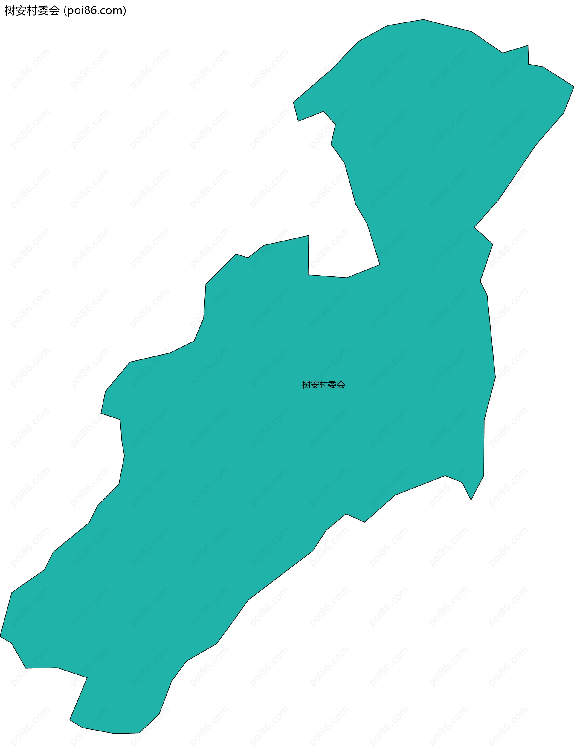 树安村委会边界地图